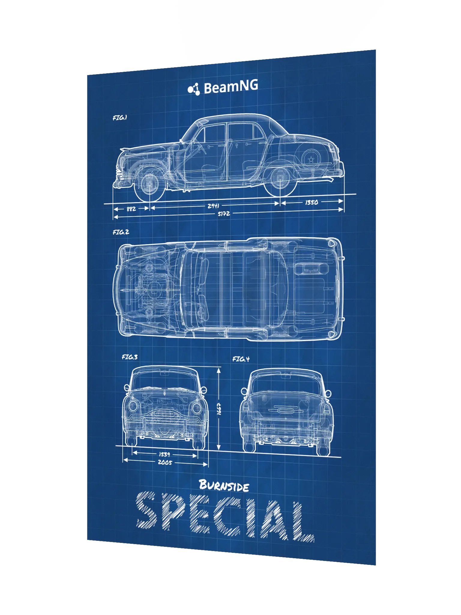Burnside Special Blueprint Poster product image (3)
