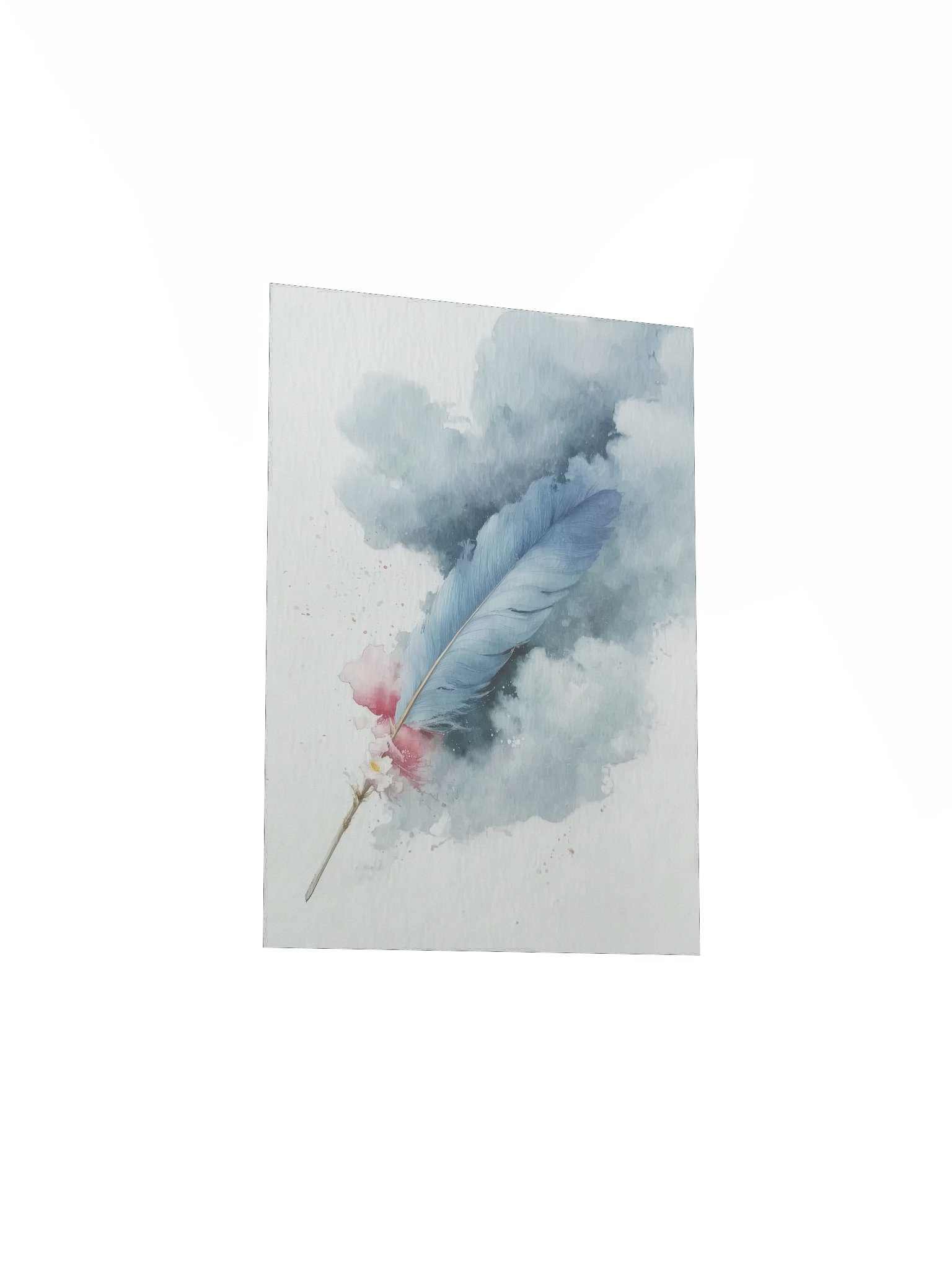 Powder Blue: Diagonal Blue Feather product image (3)