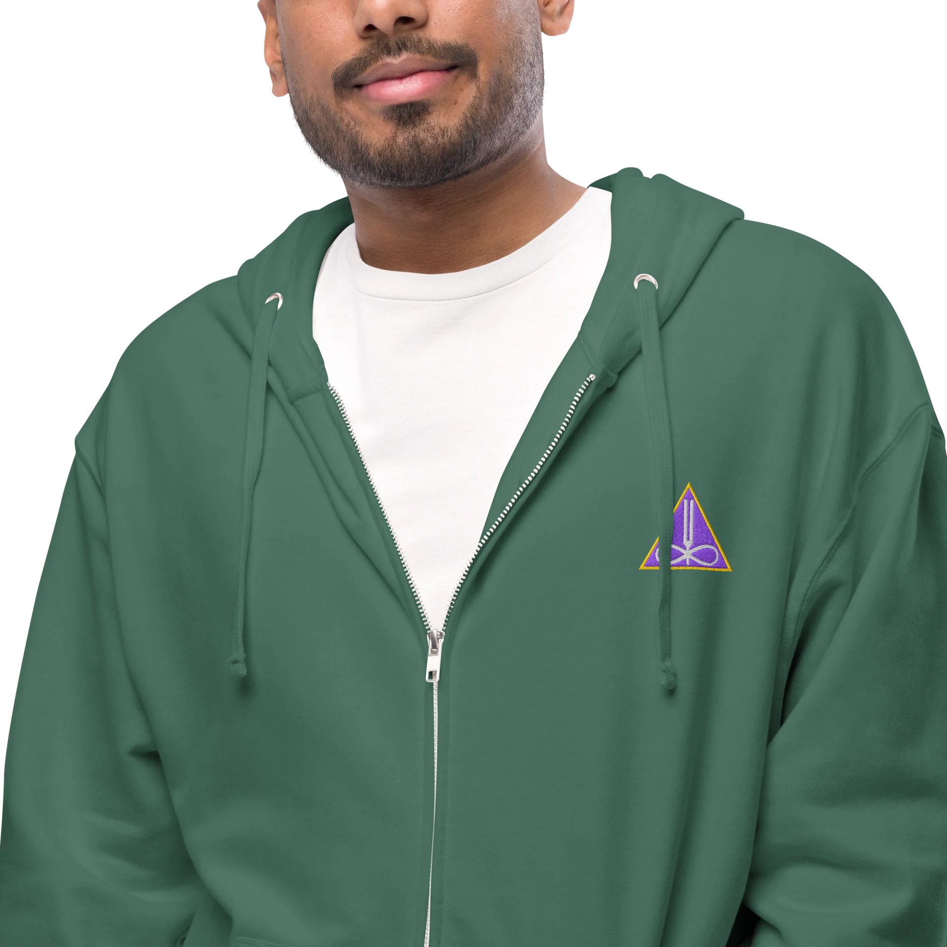 Thinkroot Energy Triangle Zipper Hoodie (Embroidered) product image (3)