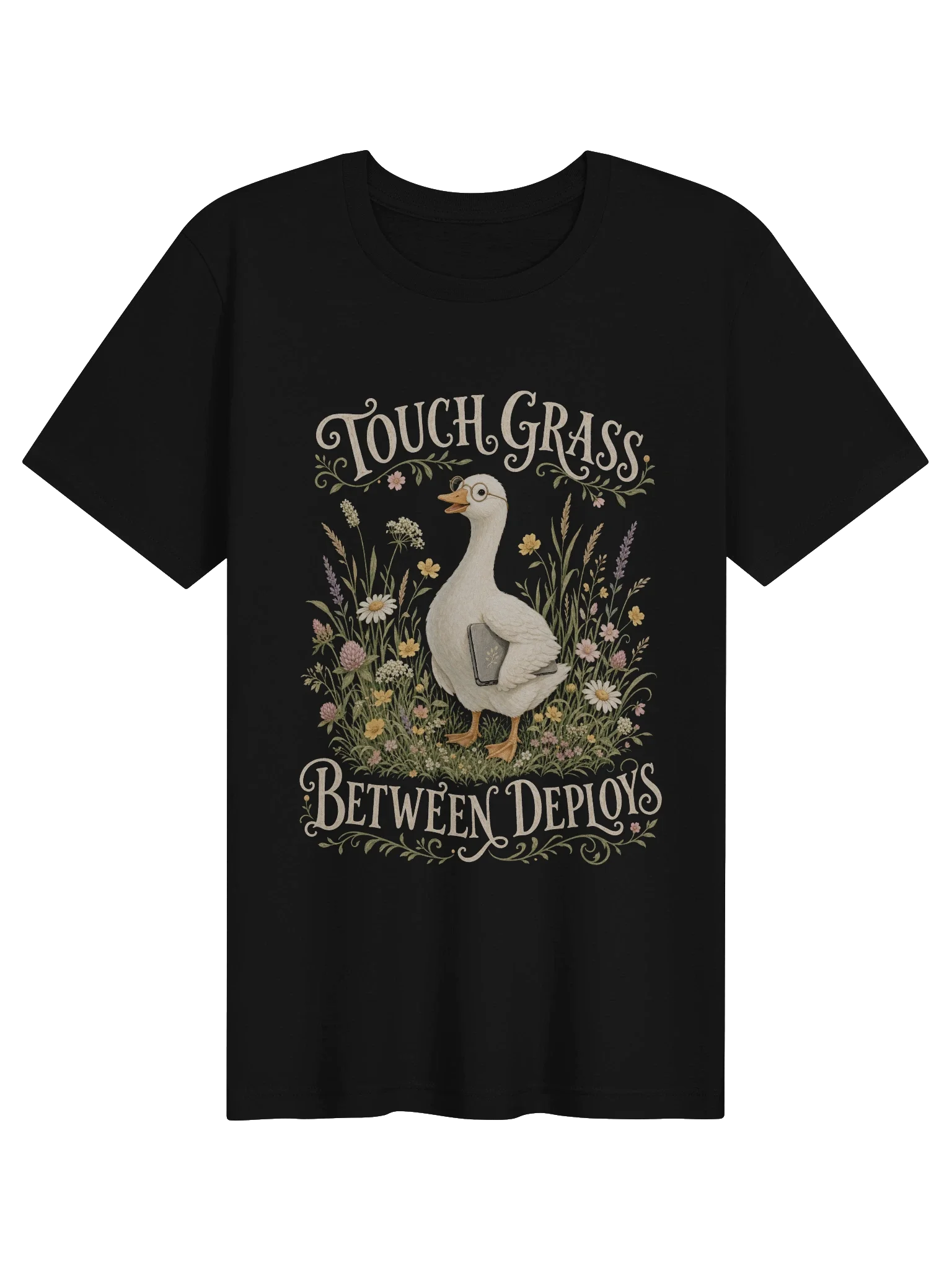 Touch Grass Between Deploys Tee