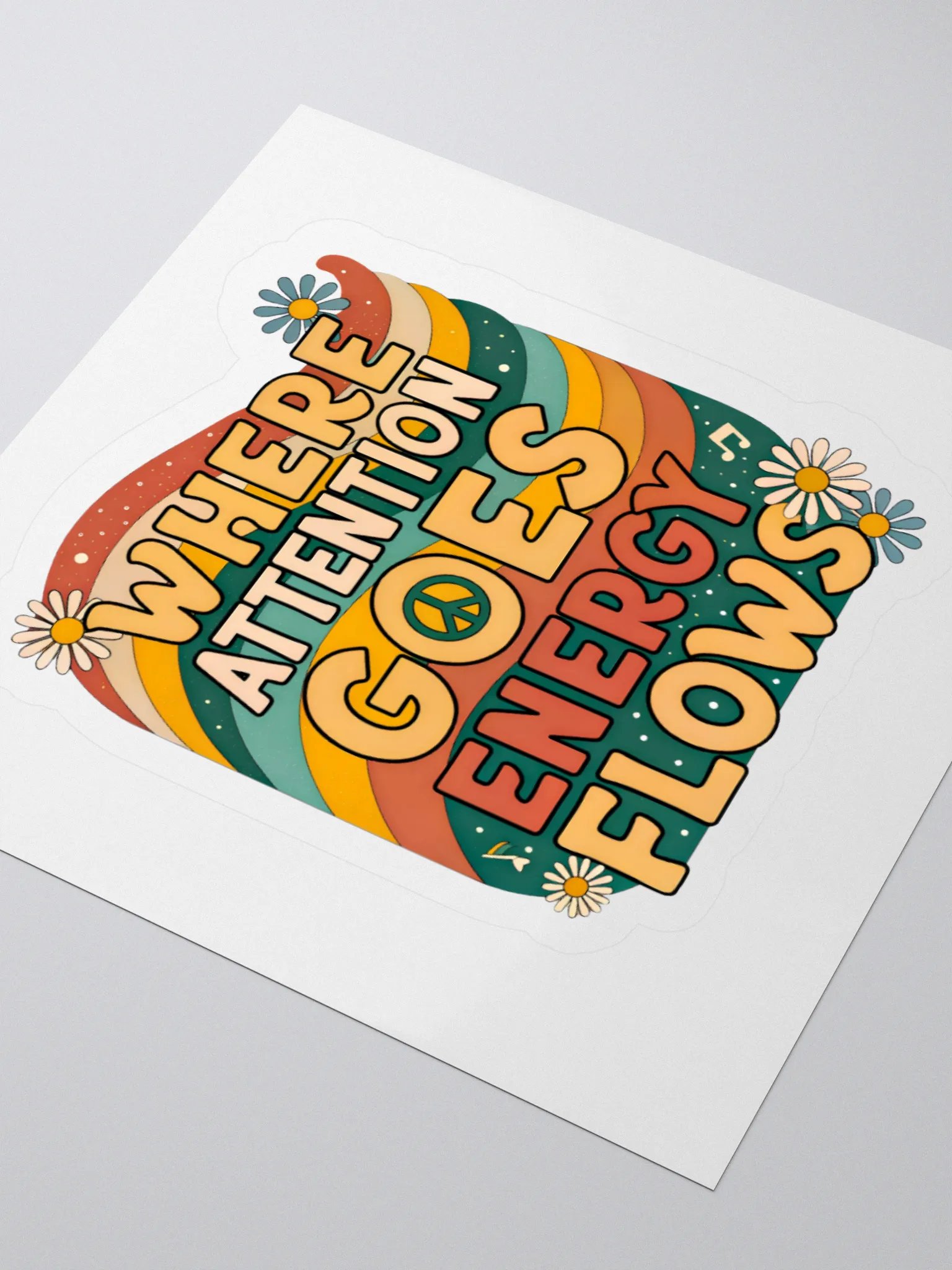 Energy Flows Kiss Cut Sticker product image (8)