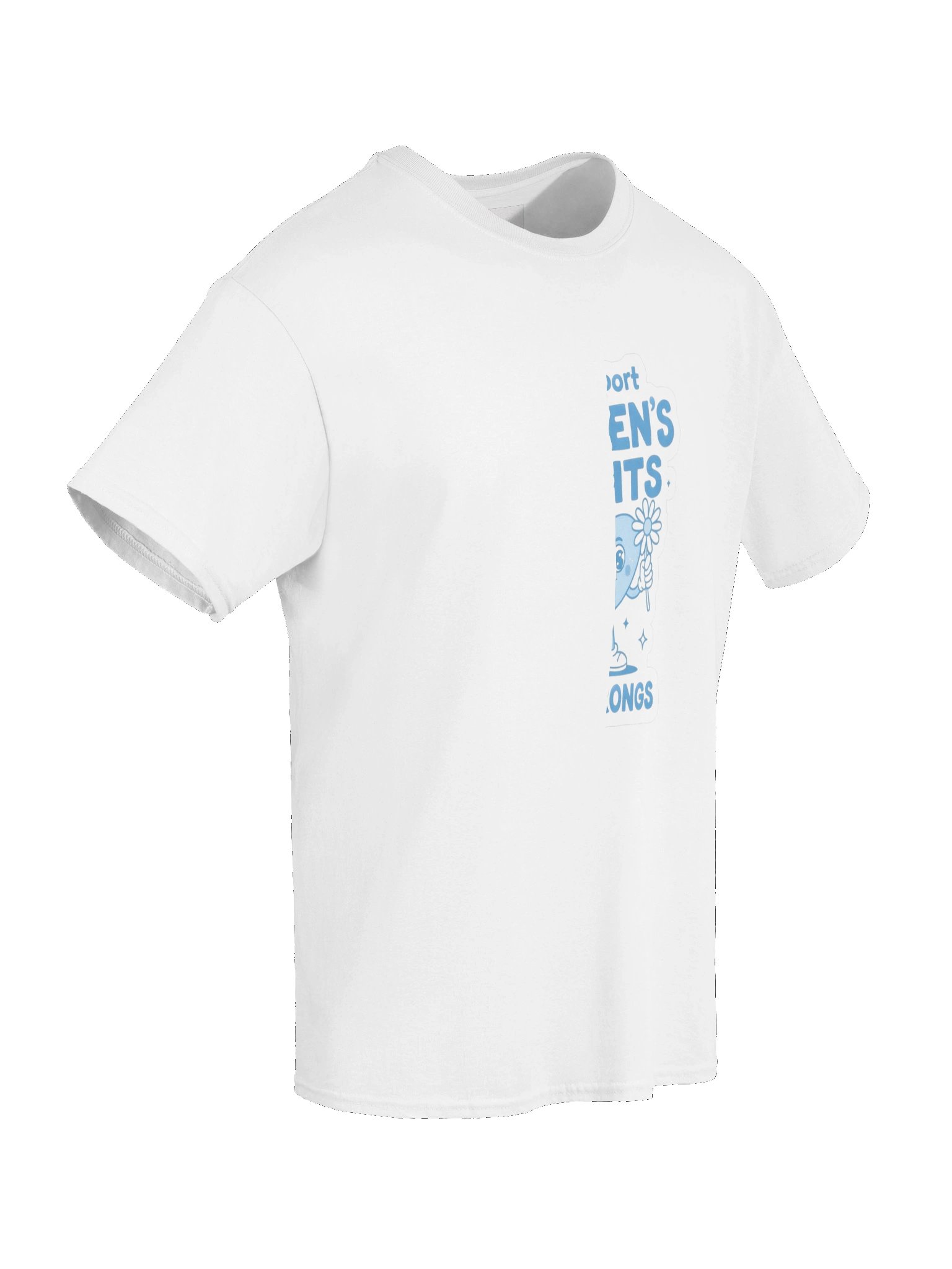 I support women's rights and wrongs BLUE HEART SHIRT product image (6)