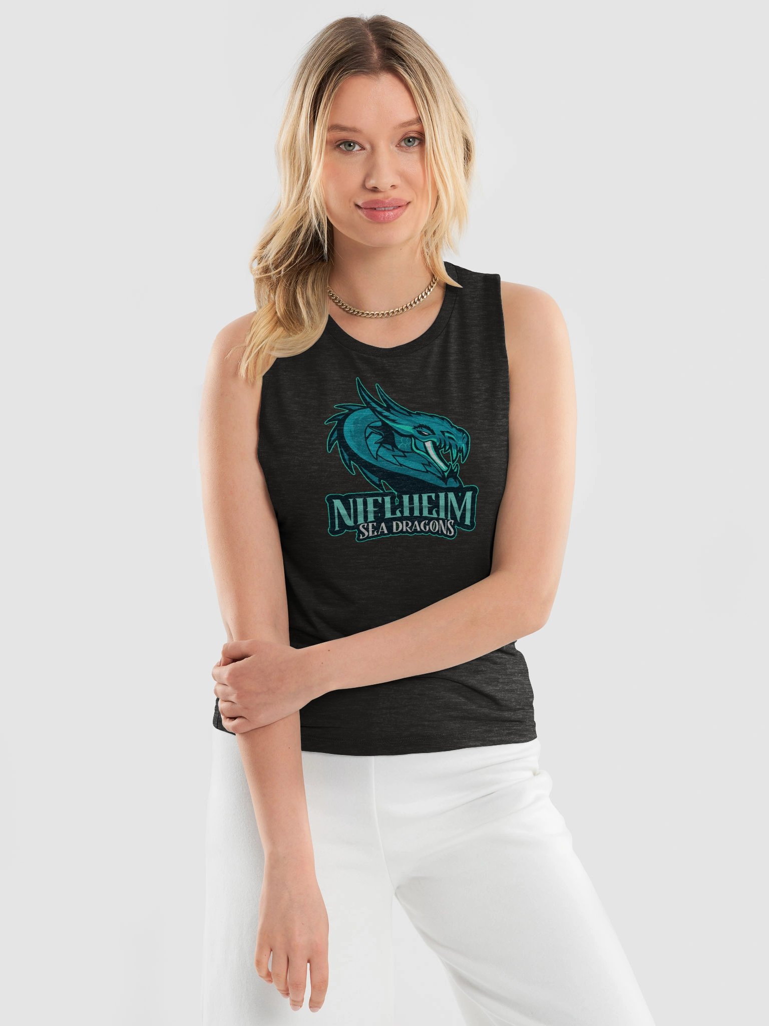 NIFLHEIM SEA DRAGONS WOMENS MUSCLE TEE product image (2)