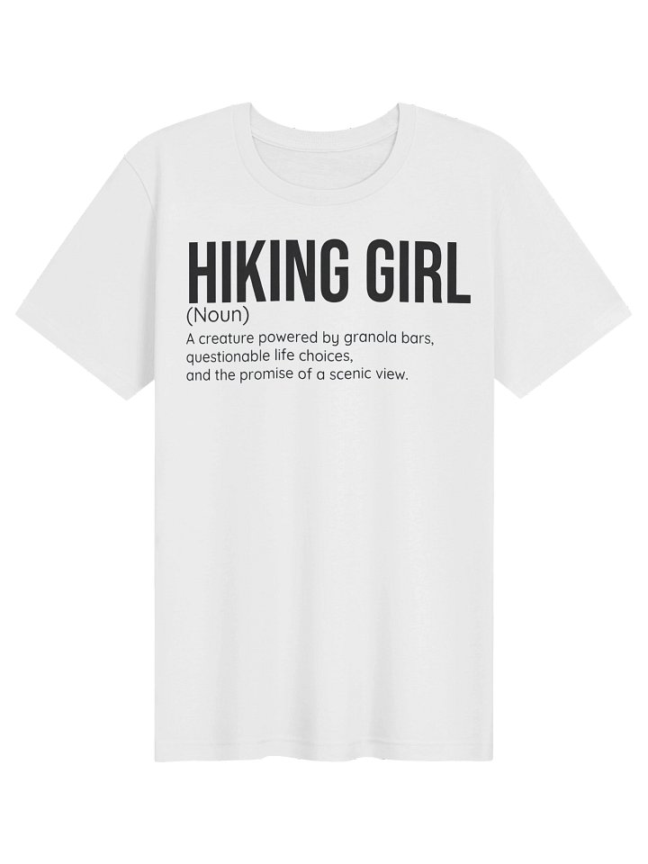 Hiking Girl Definition Funny Hiking T-Shirt product image (1)