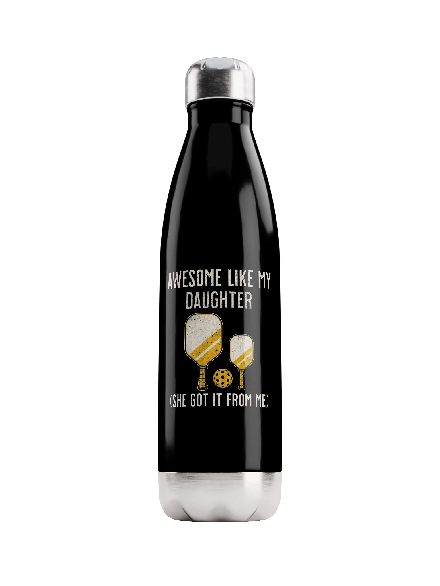 Awesome Like My Daughter Pickleball Water Bottle product image (1)