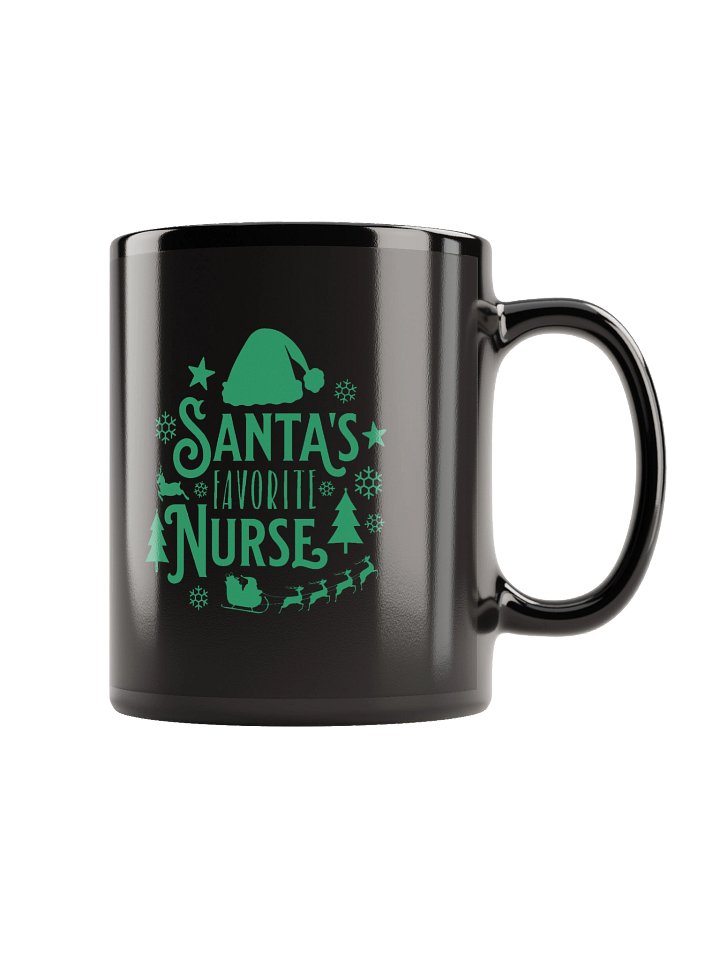Cheerful Christmas Coffee Mug for Santa's Favorite Nurse product image (2)