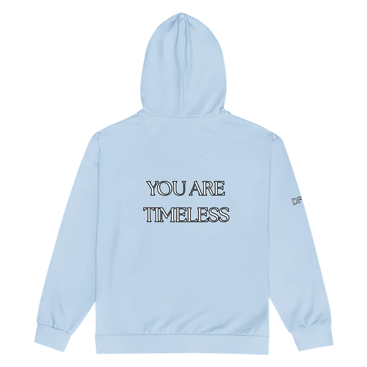 DF50 YOU ARE TIMELESS Powder Rain Cloud ZIP HOODIE MADE WITH RECYCLED POLYESTER UNISEX product image (2)