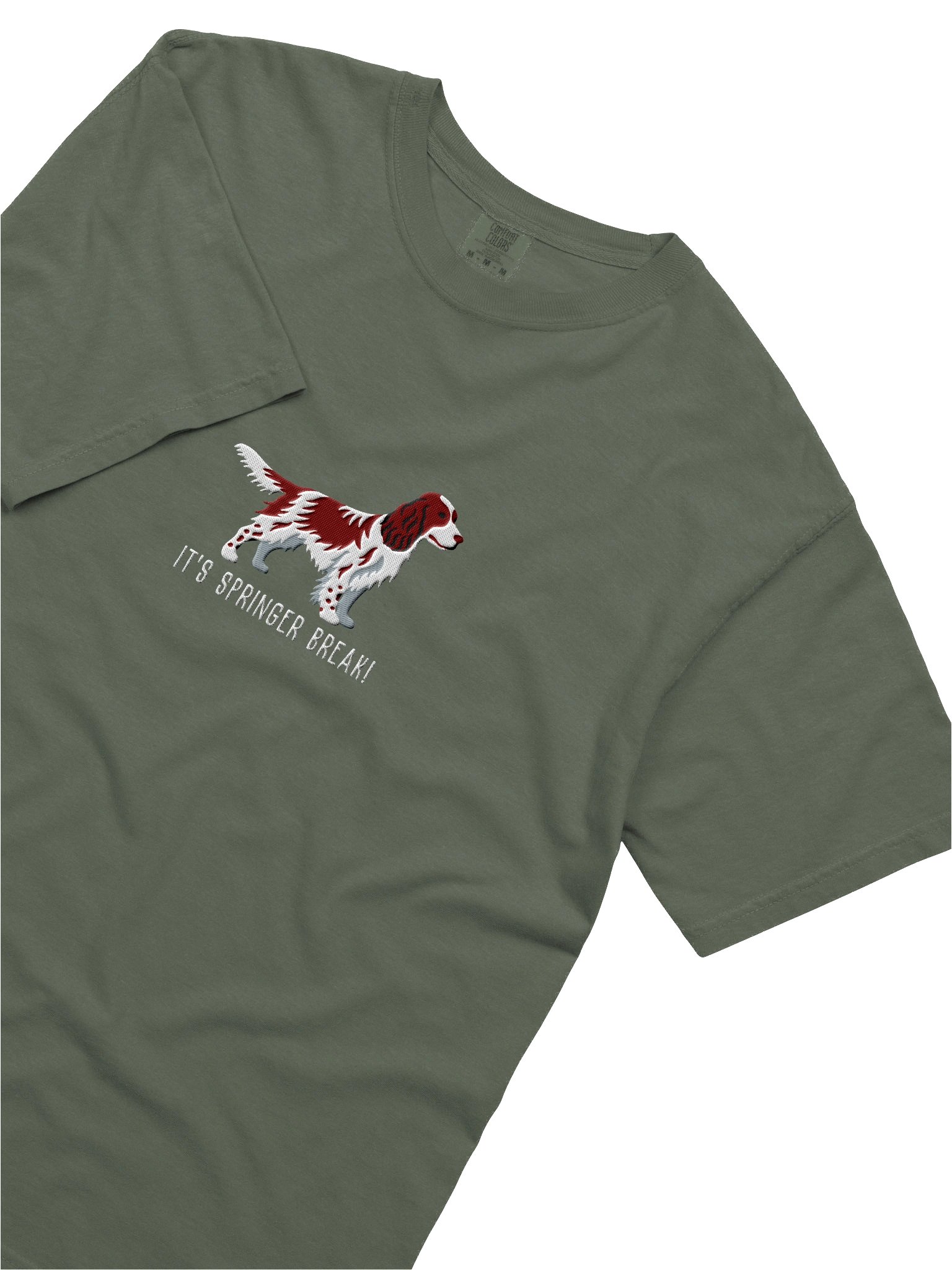 It's Springer Break T-Shirt(Embroidered) of a Springer Spaniel(Liver) product image (8)