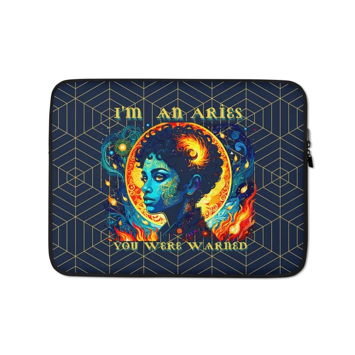 Aries 2025, You Were Warned, Laptop Sleeve product image (1)