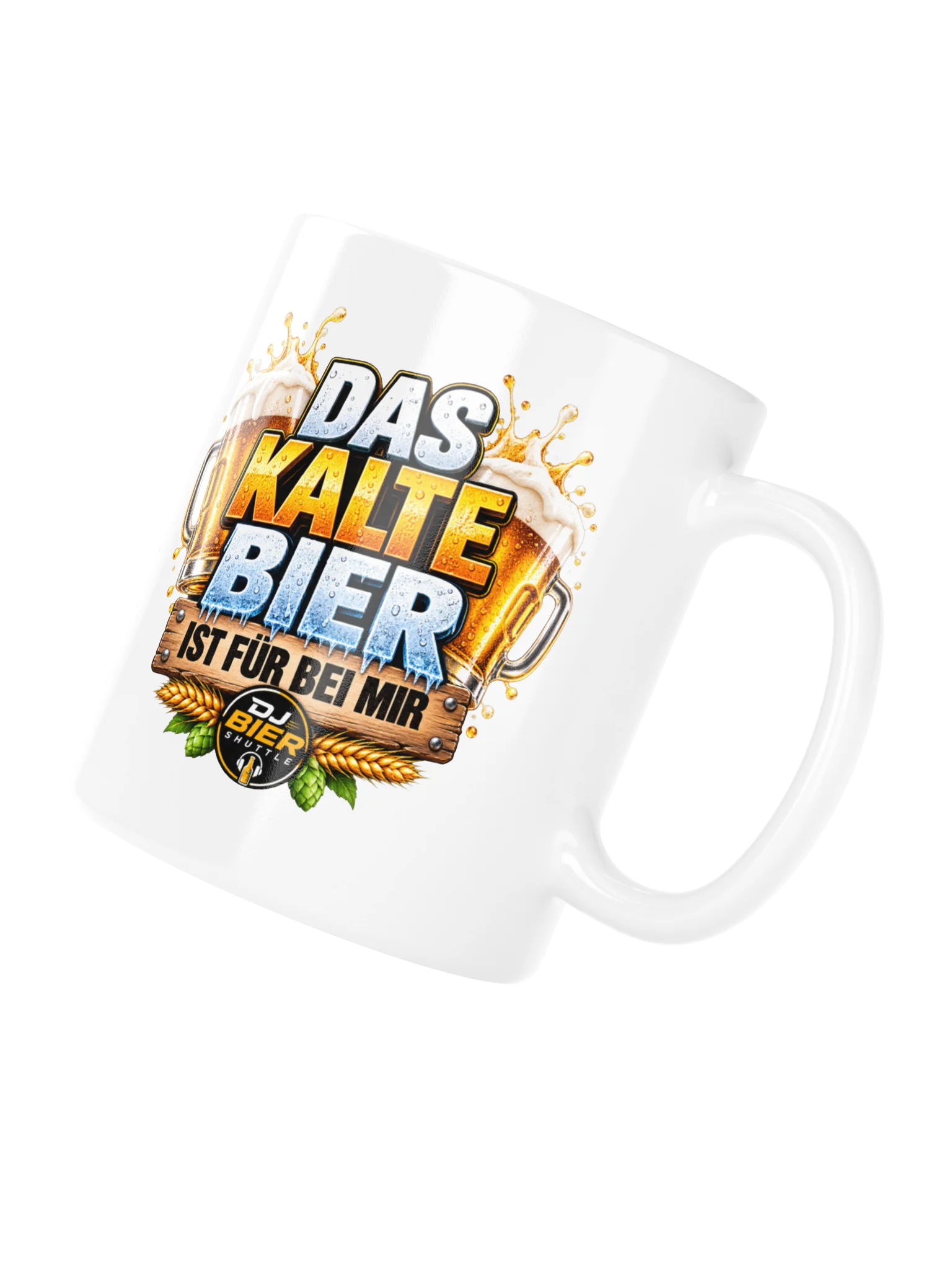 Das kalte Bier ist für bei mir (Schriftzug) Tasse product image (10)