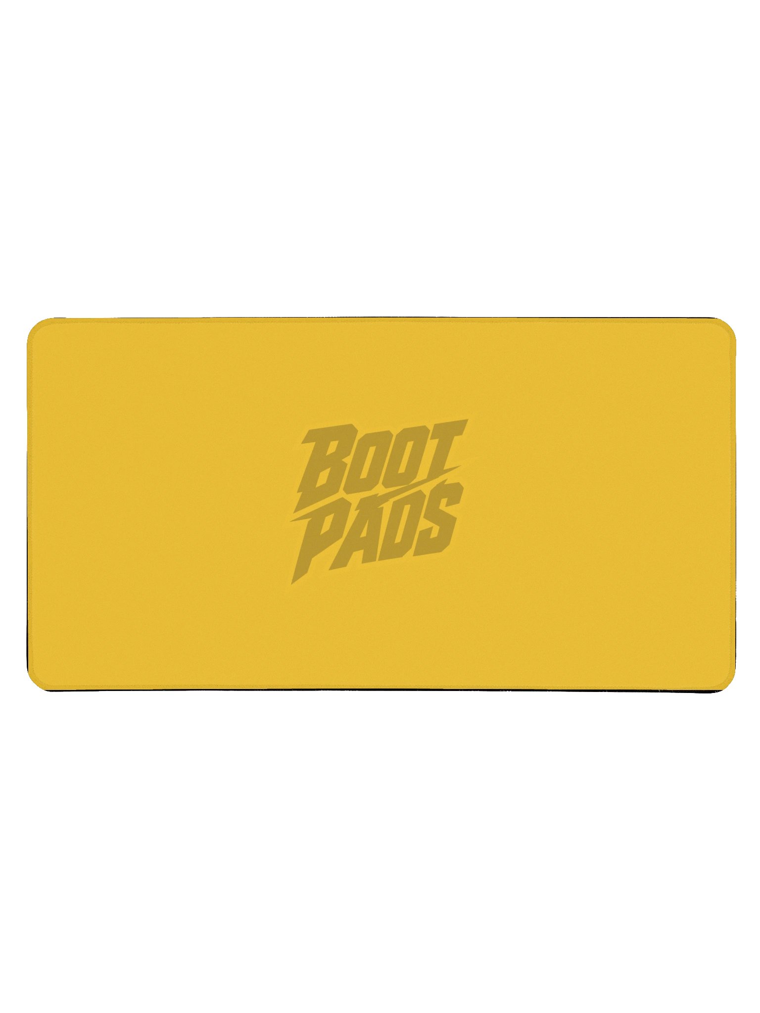 Mousepad Logo Bootpads Centrado Deskmat Amarillo product image (1)