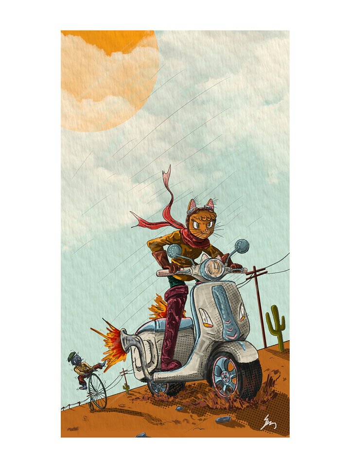 Speed Kitty Print product image (1)