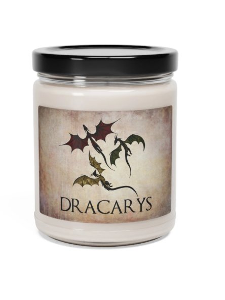 Dracarys Baby Dragon Candle - Fantasy Fire Candle with Dragon Art product image (2)