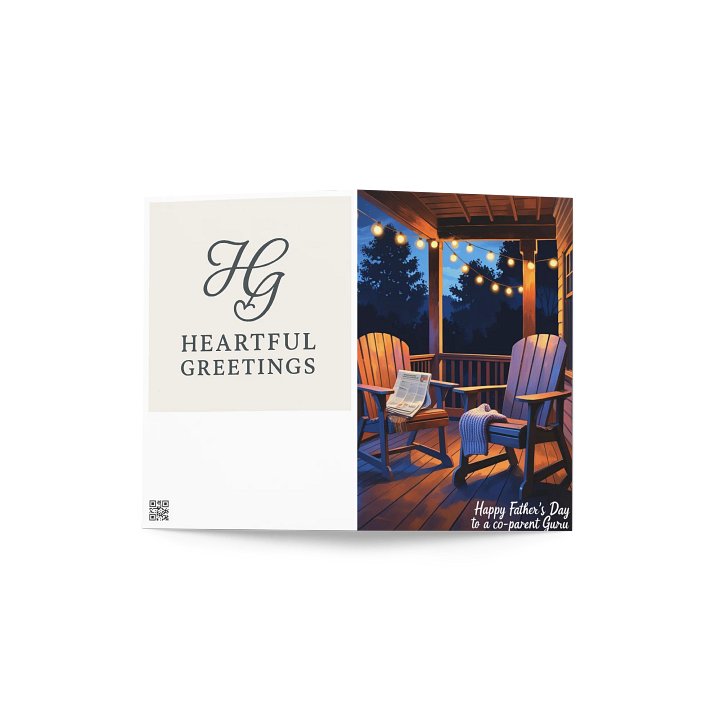 Co-Parent Birthday card - Friendly exes - Blank inside product image (2)
