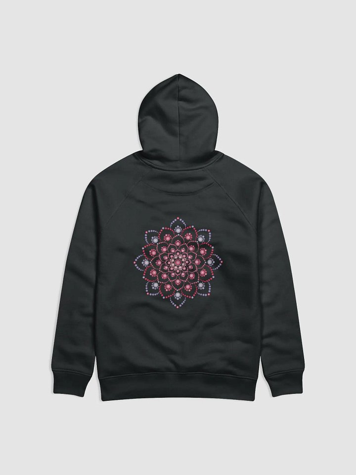 Purple and Pink Dot Mandala Unisex Eco Hoodie product image (2)