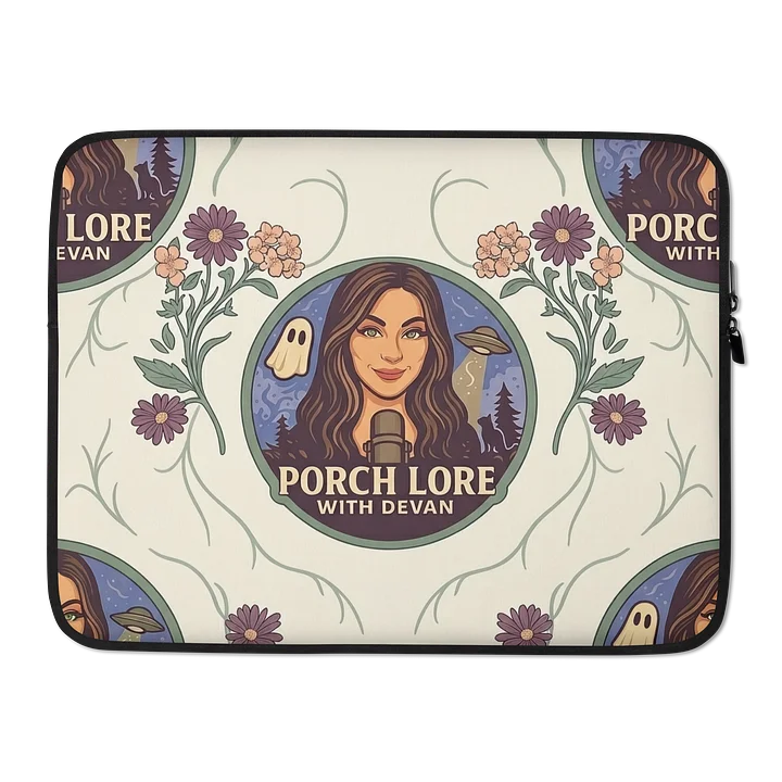 PORCH LORE DEVAN CREAM FLORAL LAPTOP SLEEVE product image (2)