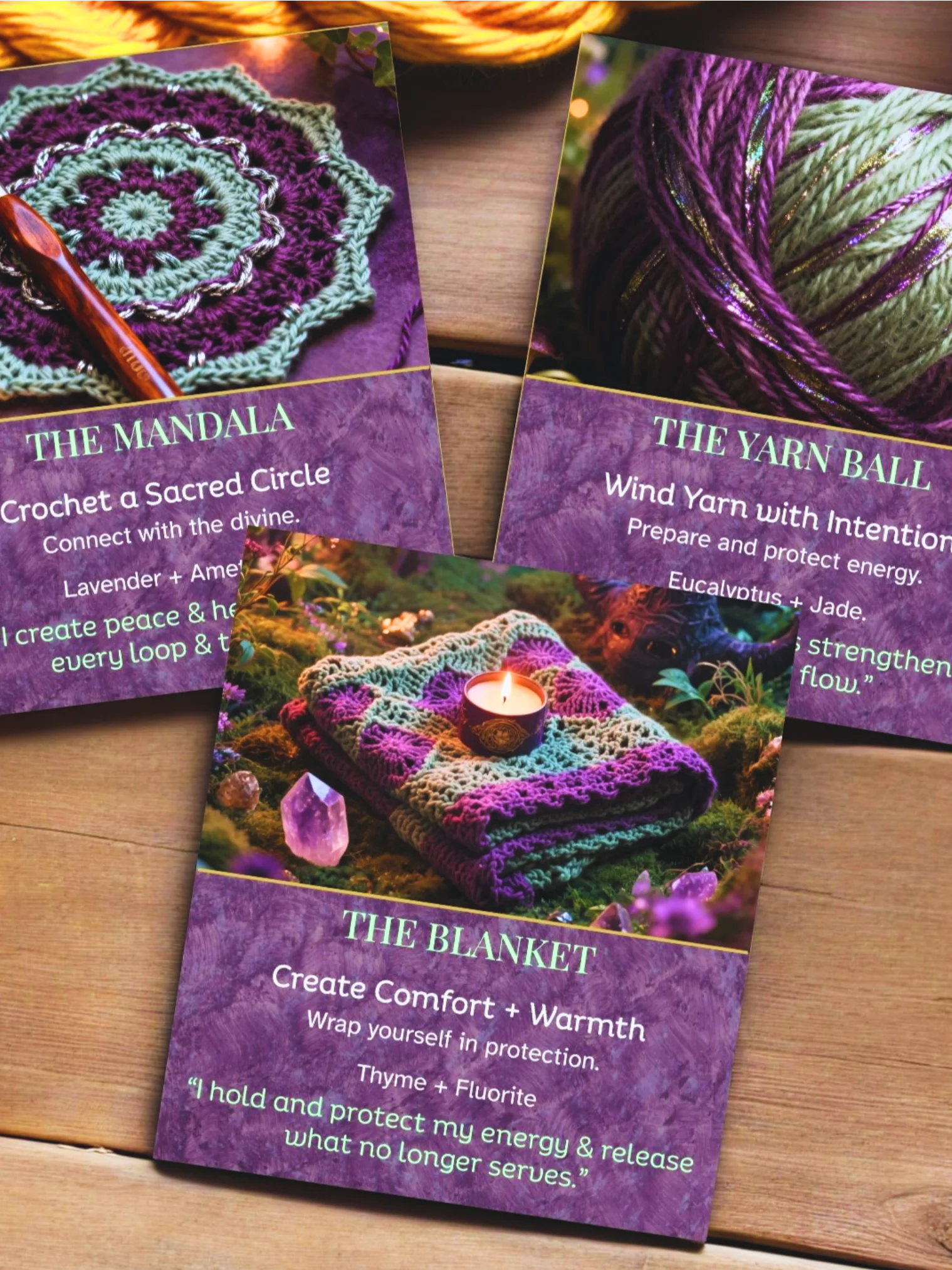 Crochet Oracle Deck Printable | Fiber Artist Oracle Cards Digital Download product image (1)