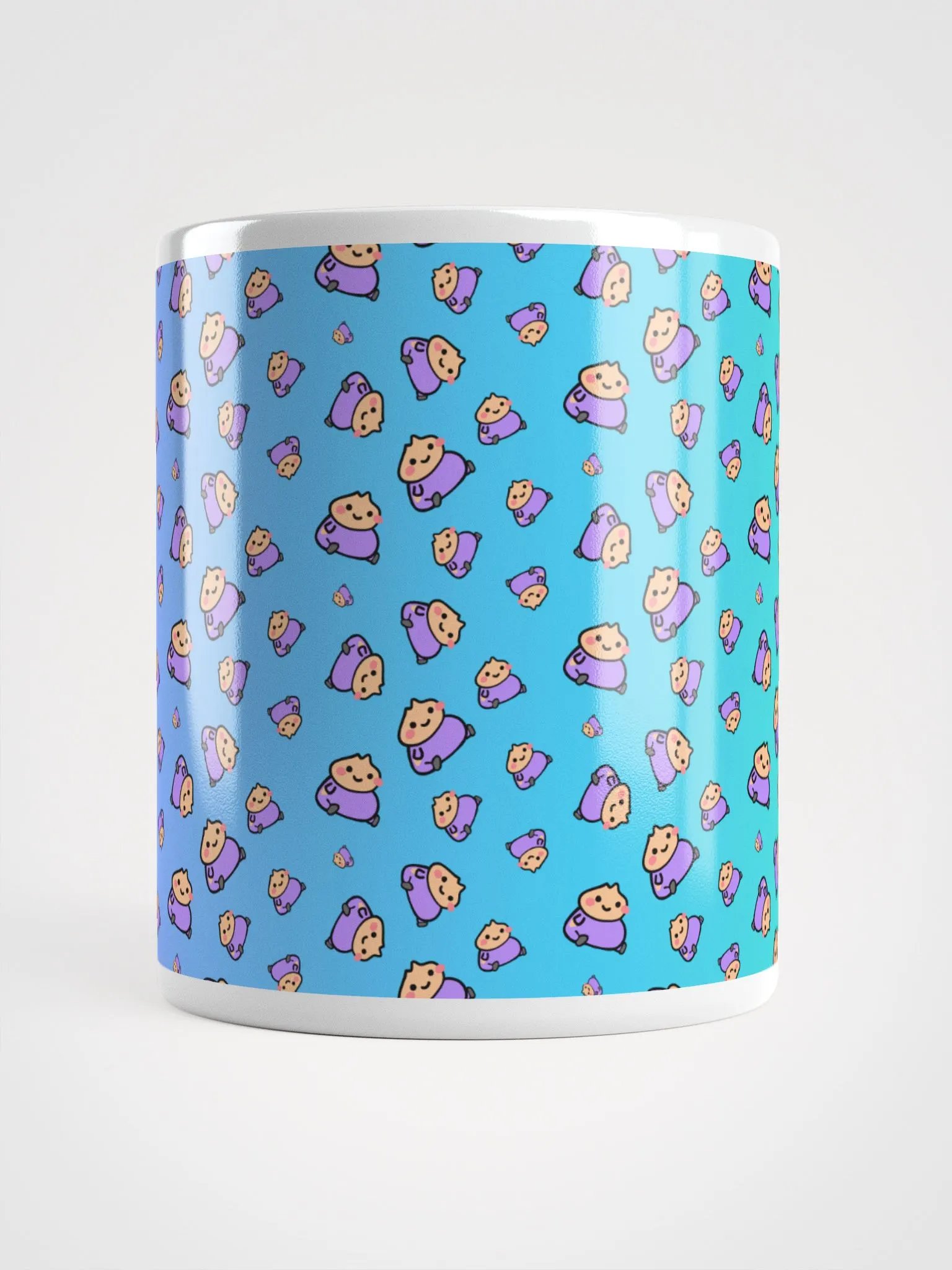 Dumpling Sitt | 2 | Pattern on Gradient | Glossy Mug product image (6)
