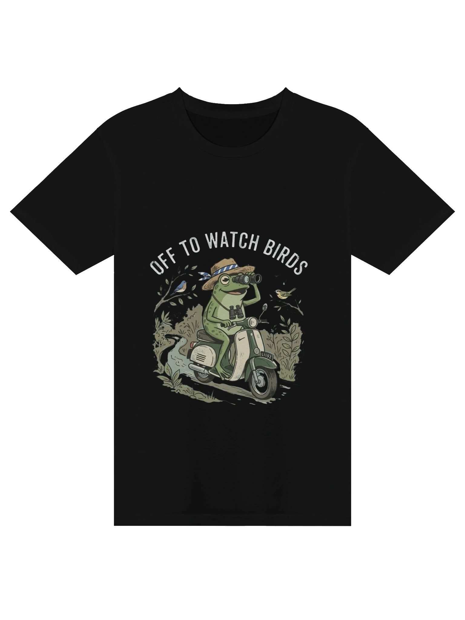 Chill Frog Scooter Ride – Outdoor Life Shirt product image (1)