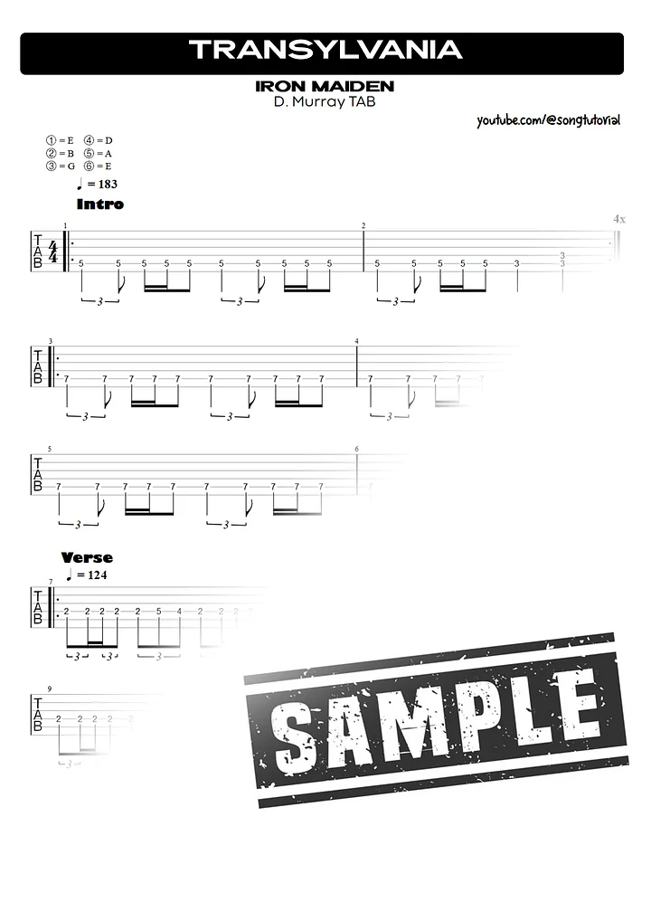 Iron Maiden | Complete Album PDF Tabs | Guitar Pro | Debut 1980 product image (2)