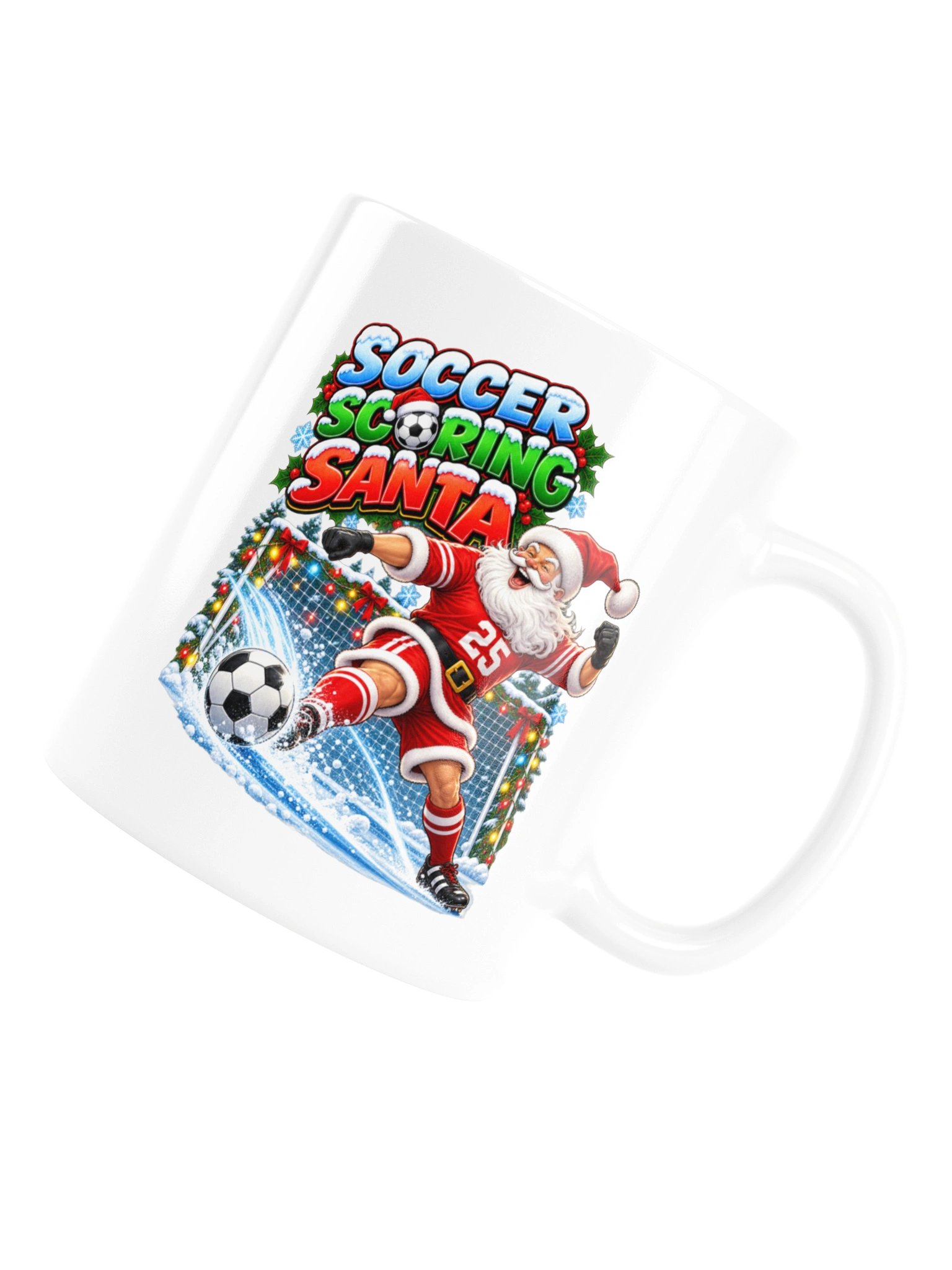 SOCCER SCORING SANTA (OR FOOTBALL) - MUG product image (17)