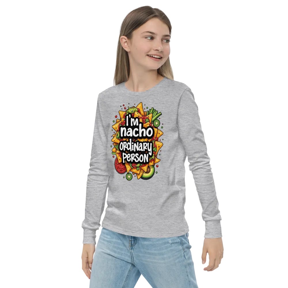 Nacho Lover's Youth Long Sleeve Tee product image (22)