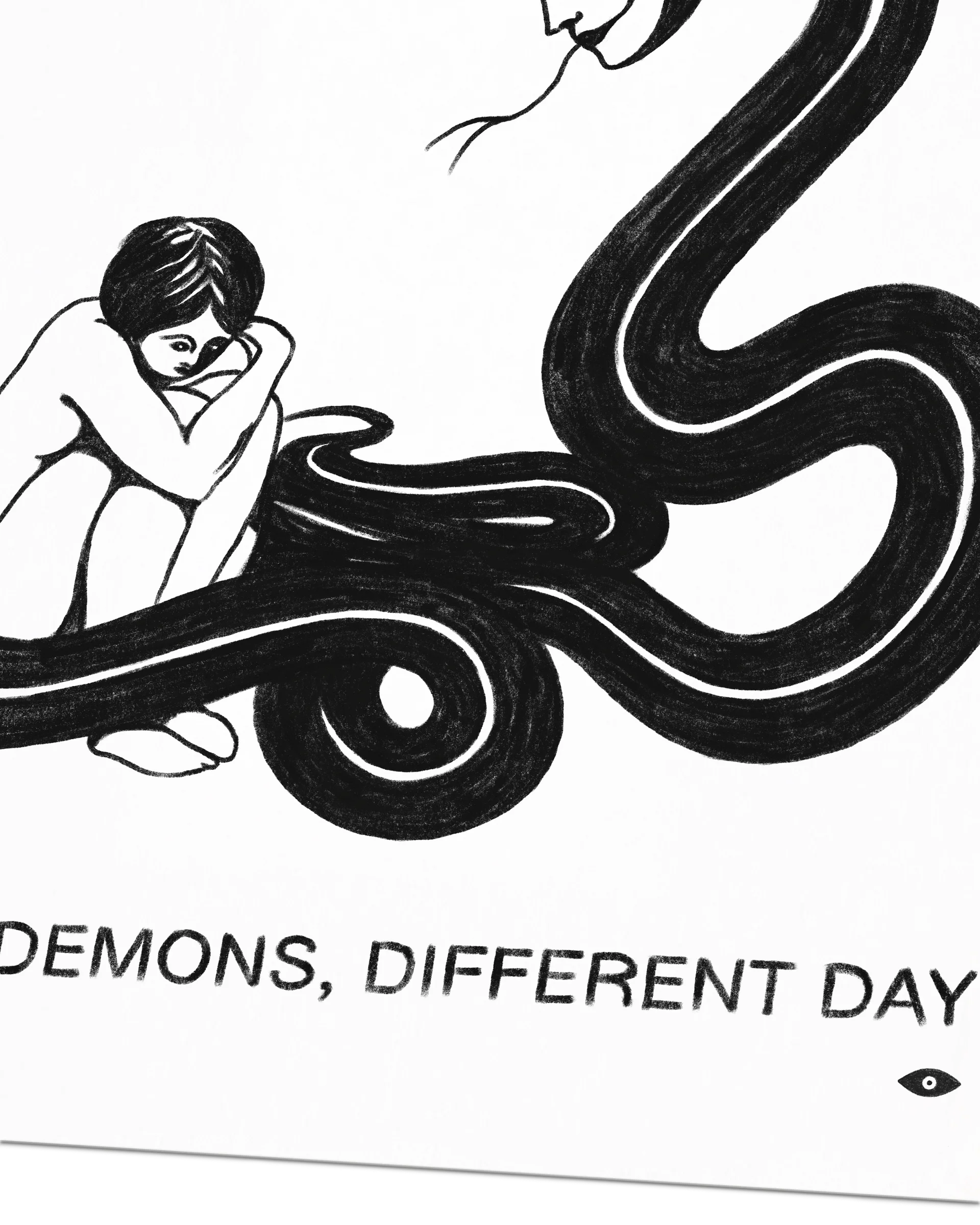 Same Demons Limited Edition Art Print Black product image (3)