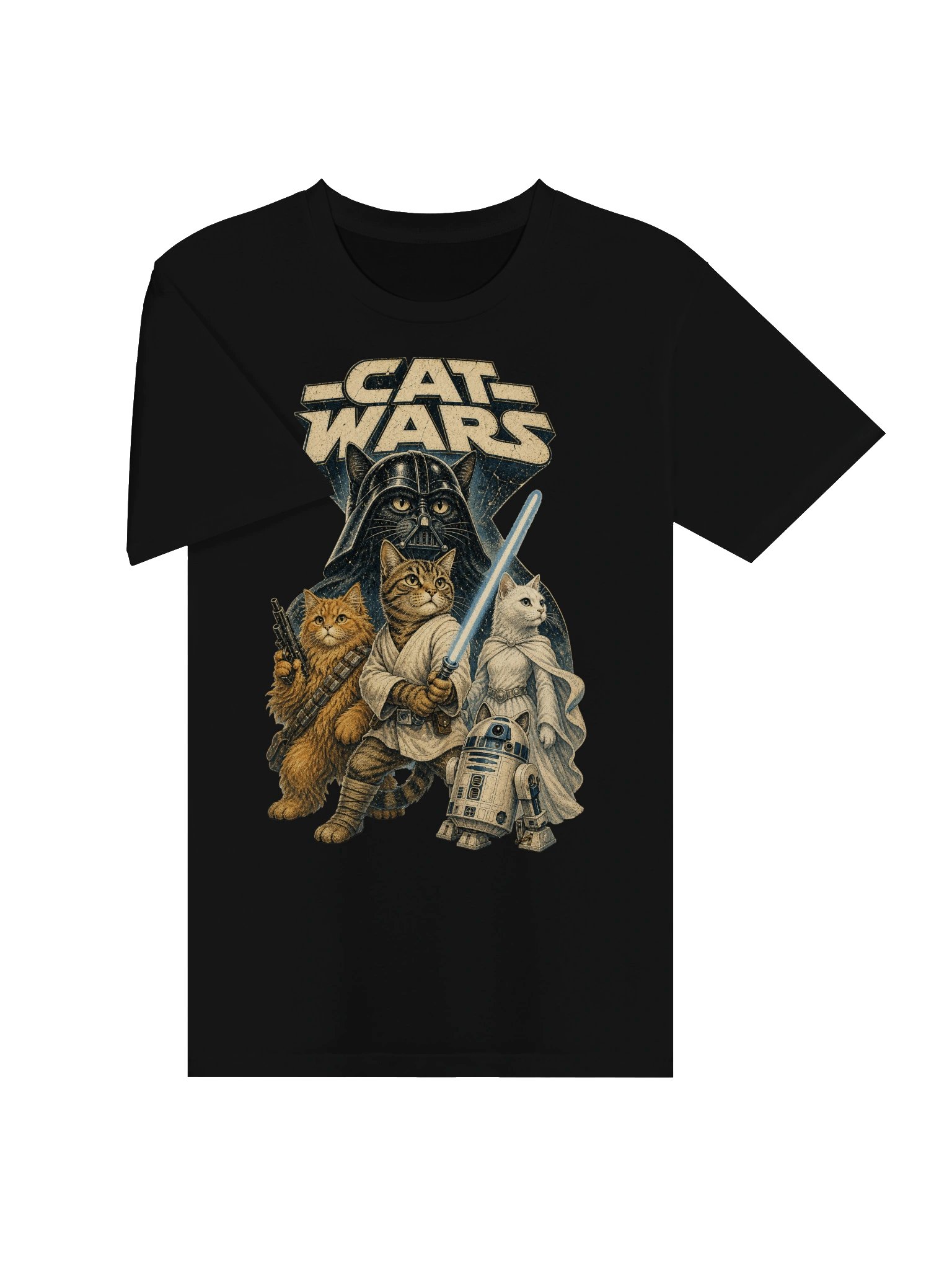 Cat Wars Vintage T-shirt product image (2)