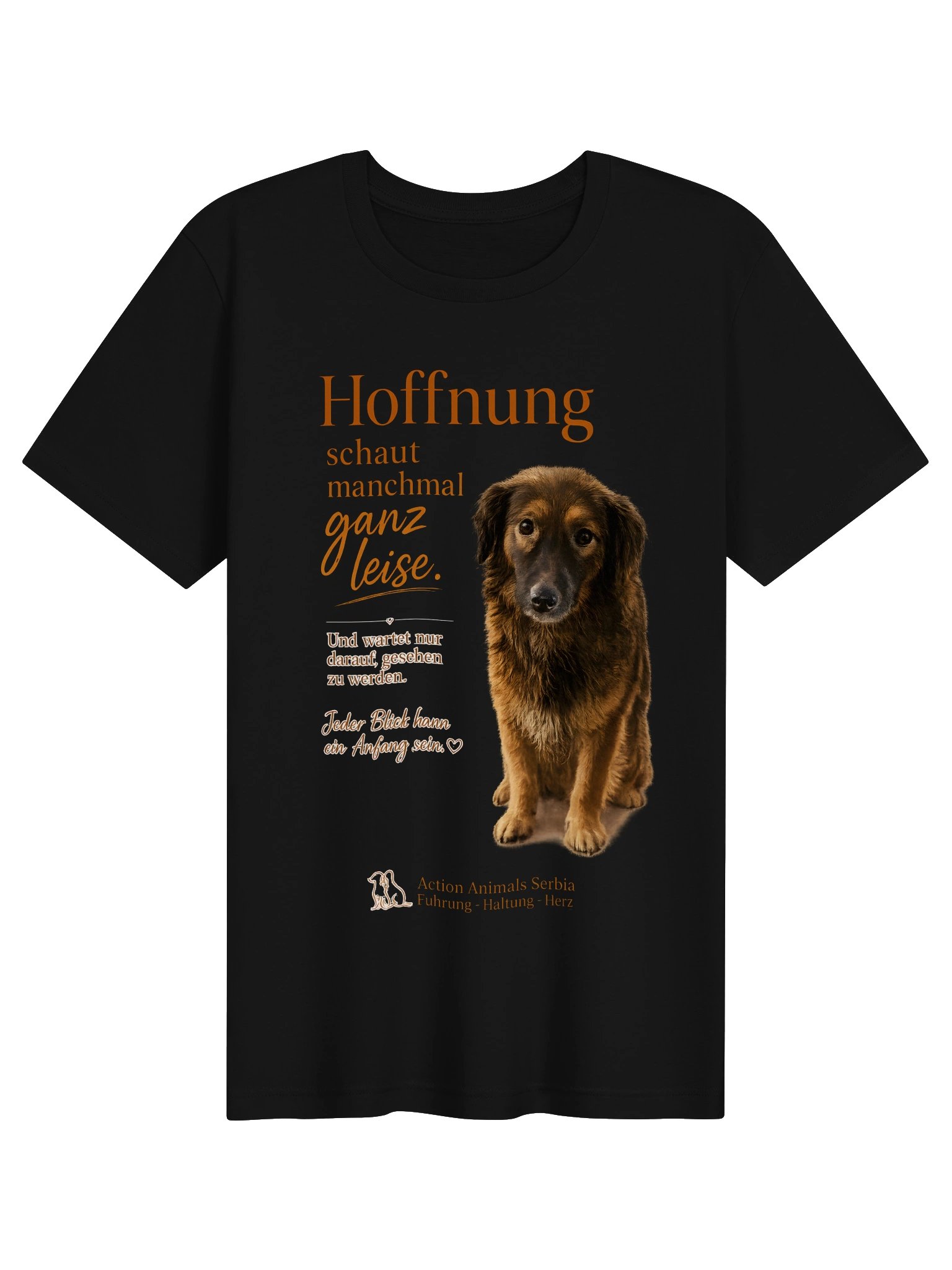 Hoffnung schaut manchmal ganz leise – Bella+Canvas Unisex Supersoft T-Shirt product image (1)