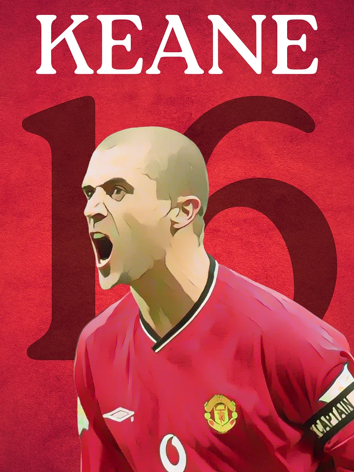 The General: Roy Keane – Retro Football Legend Poster product image (1)