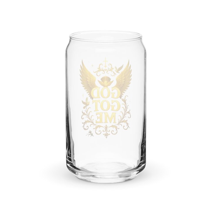 GOD GOT ME — Golden Wings Can-Shaped Glass product image (6)
