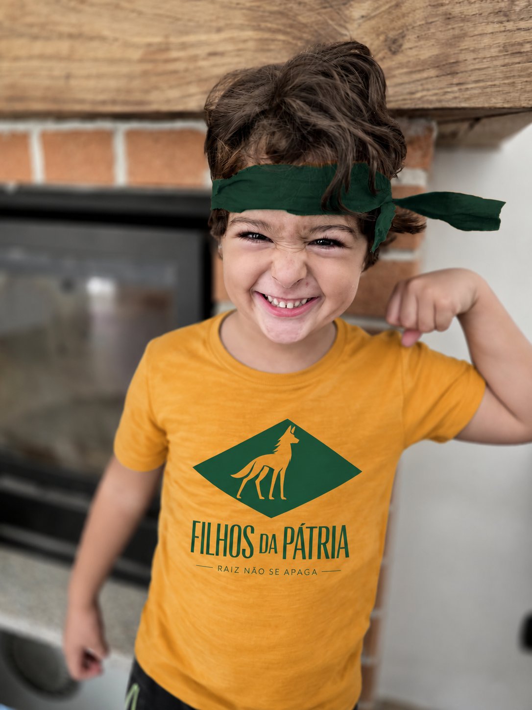 Camiseta Fundadora Filhos da Patria KIDS Amarela product image (2)