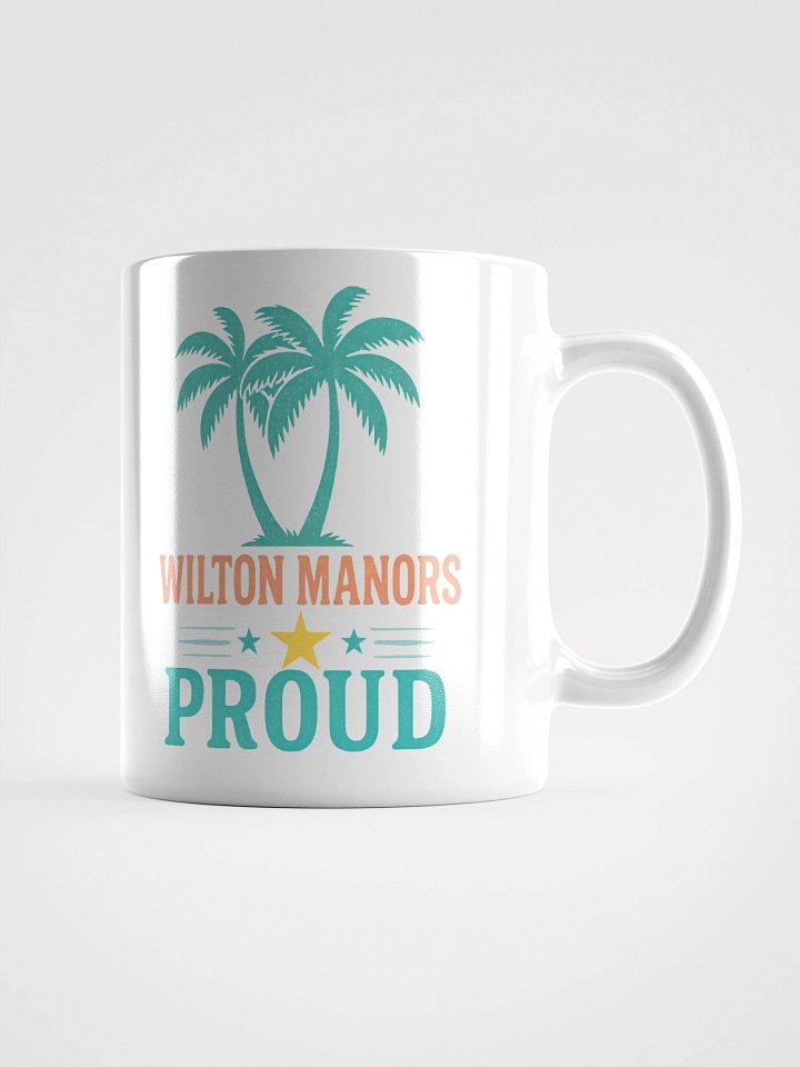 Wilton Manors Proud Neon Palm Trees Retro Florida Mug product image (2)