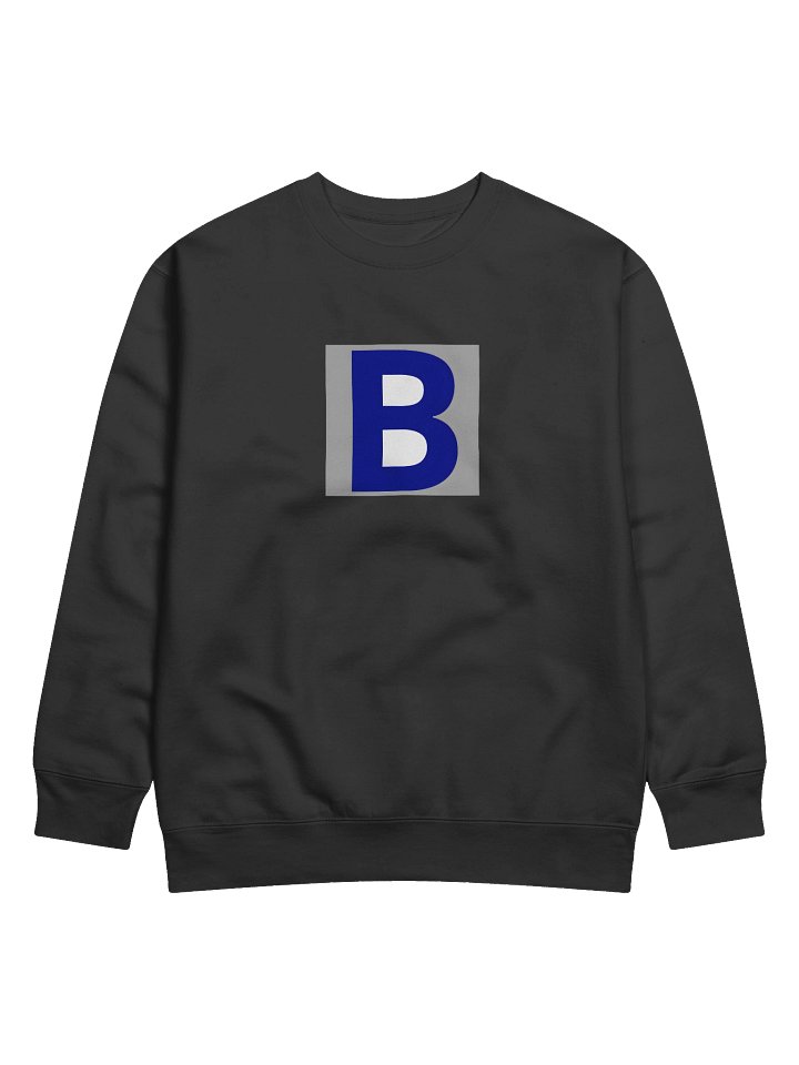 Bold Blue Letter 'B' Premium Sweatshirt product image (3)
