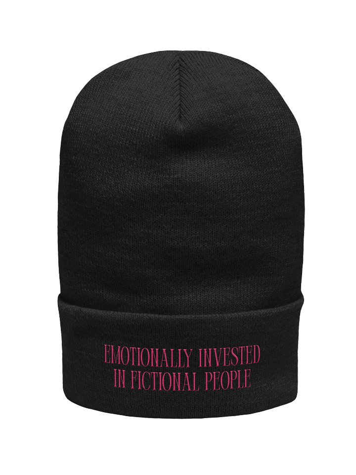 emotionally invested in fictional people beanie product image (1)