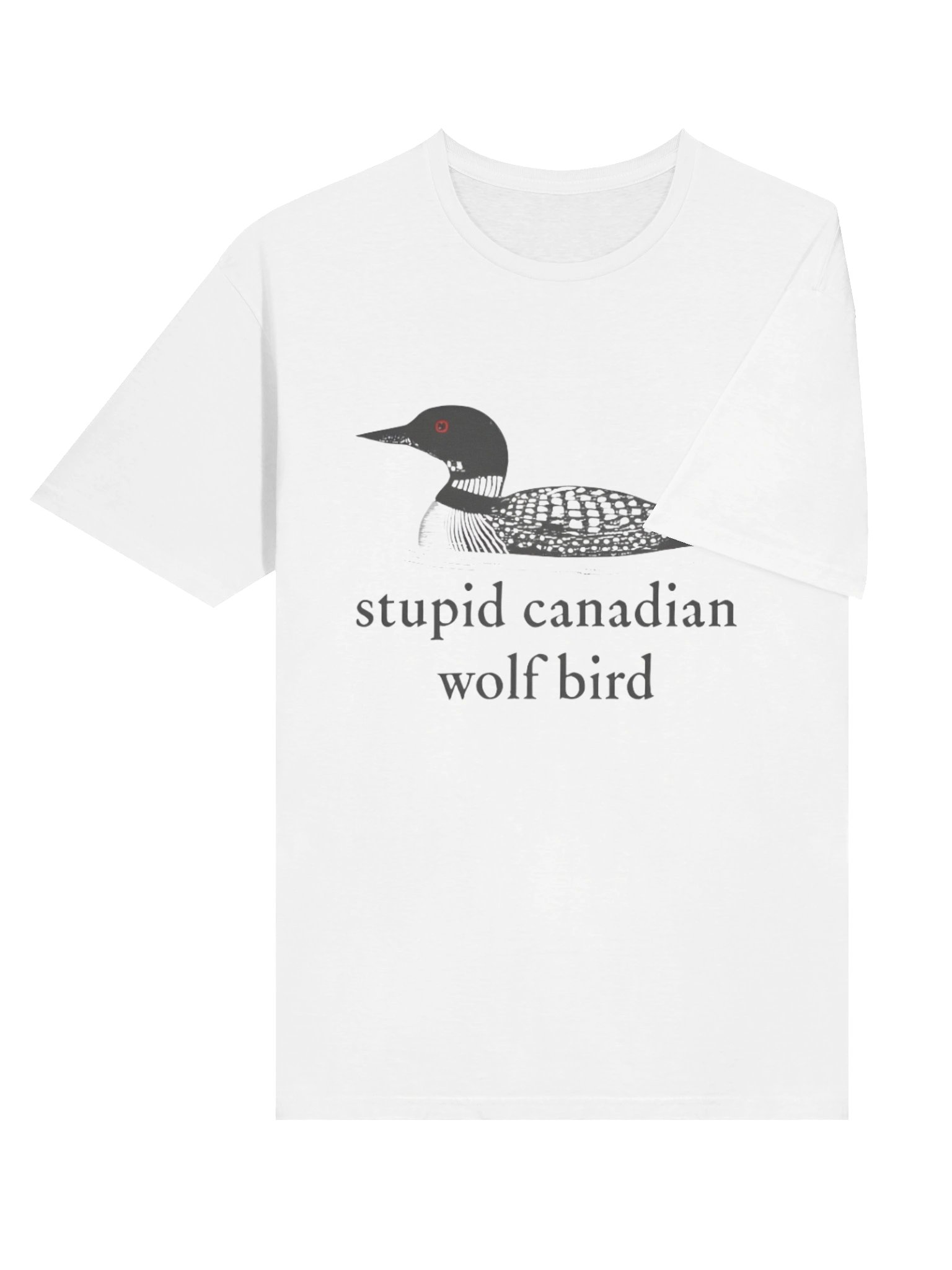 Stu*pid Canadian Wolf Bird Funny Hockey Romance NFL Shirt product image (4)