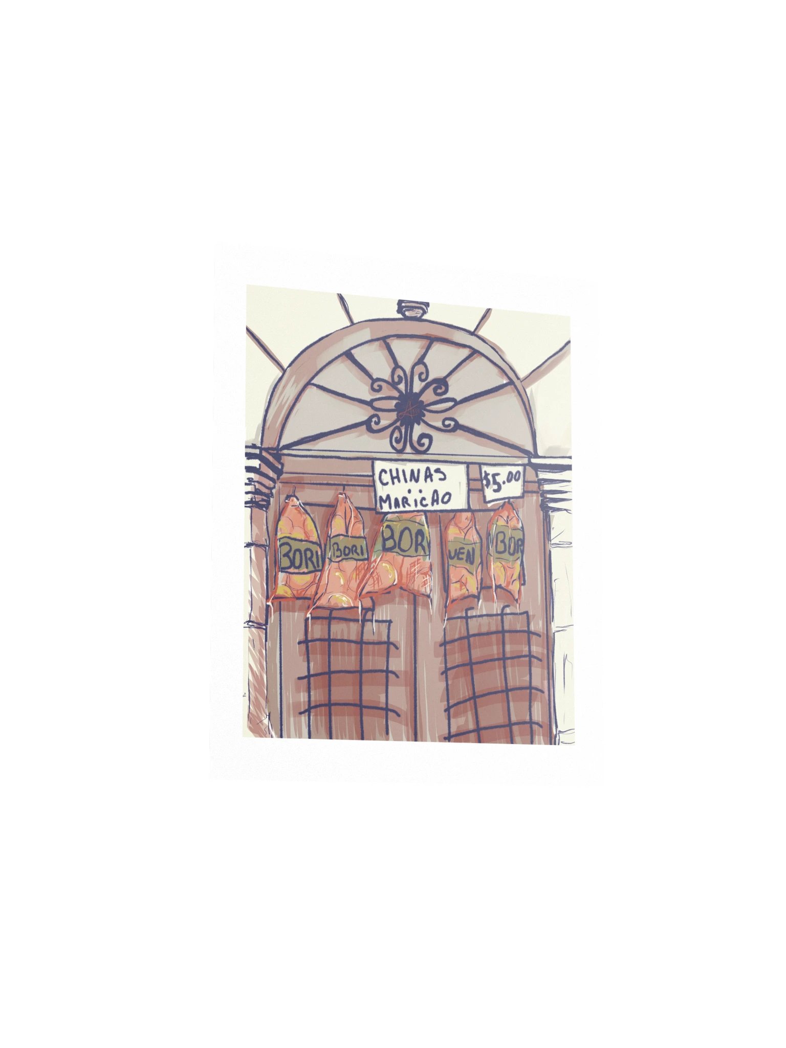 Chinas por $5 | Sin fruta, no hay vida Art Print product image (3)