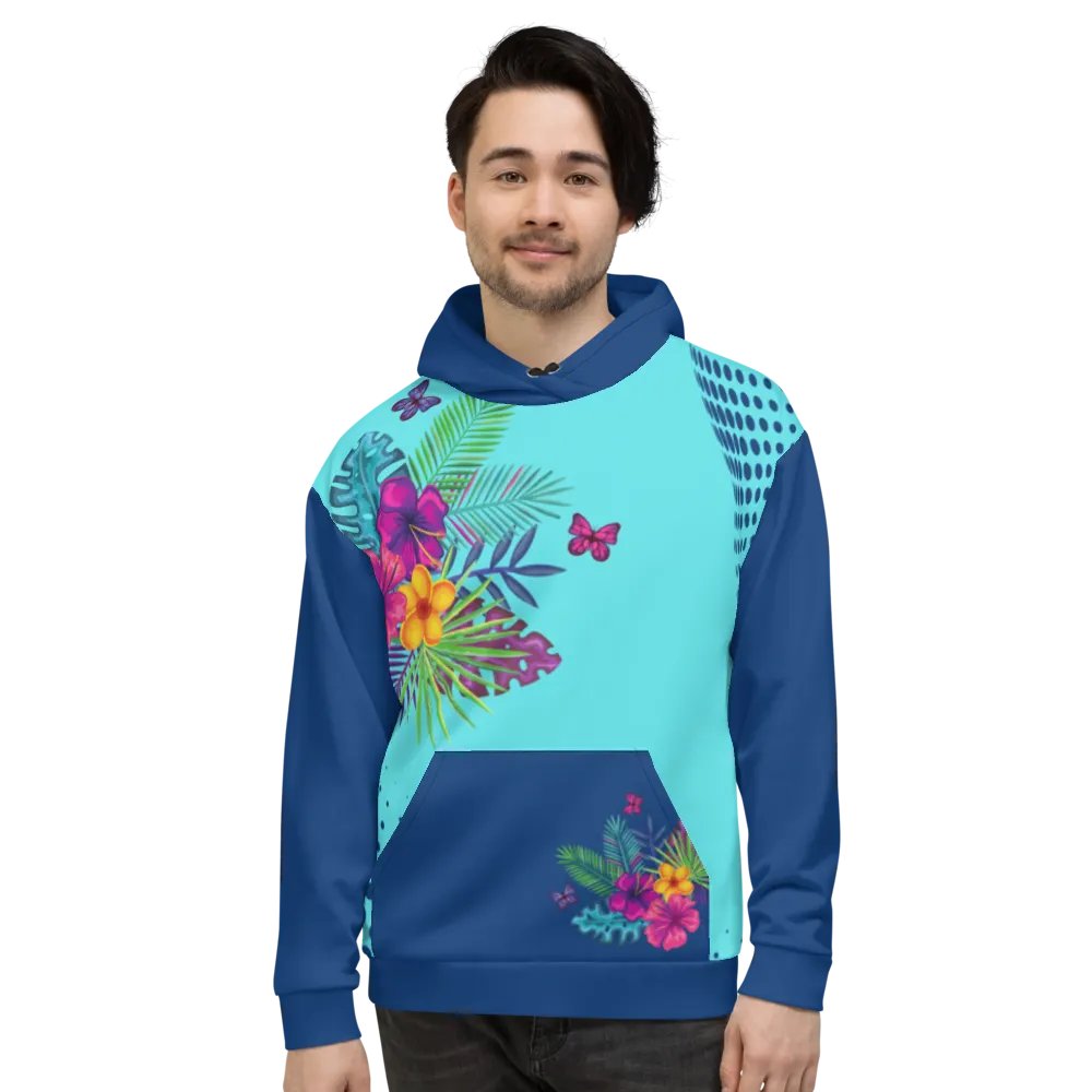 Blue Floral Hoodie product image (3)