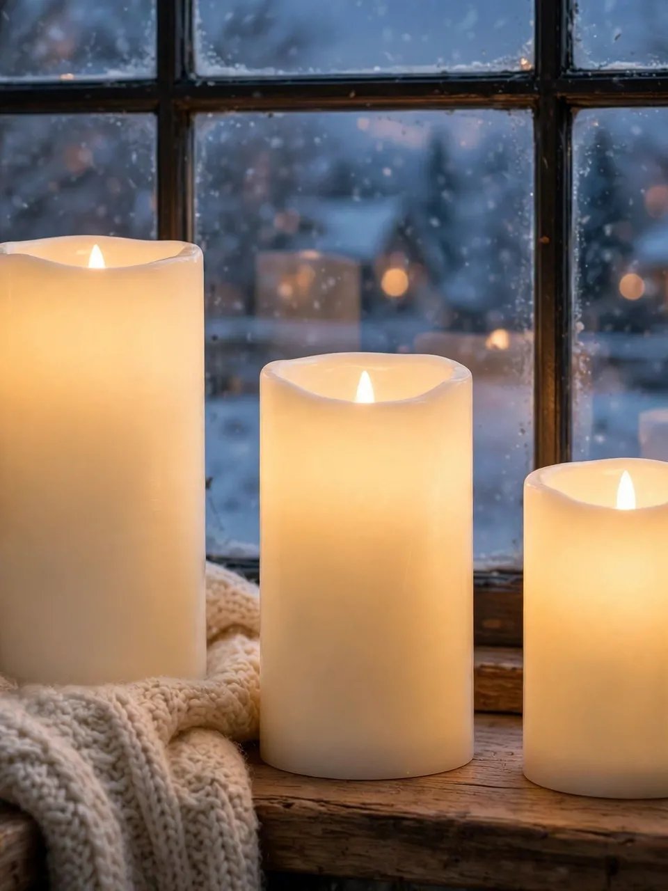 LED Window Candles — Cozy Glow, No Flame product image (3)
