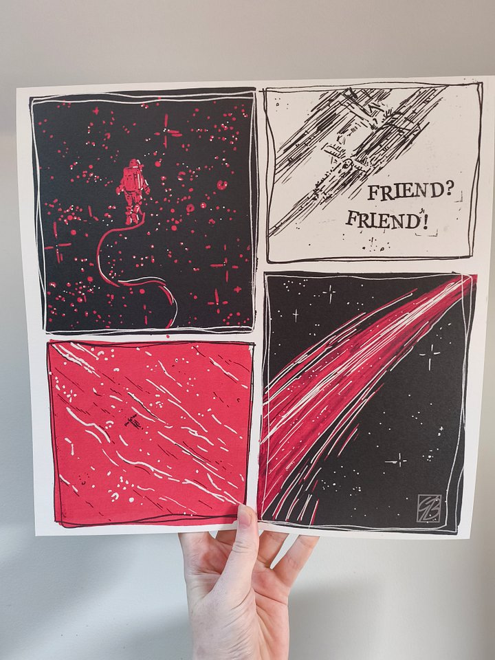 Art print “Friend? Friend” product image (1)