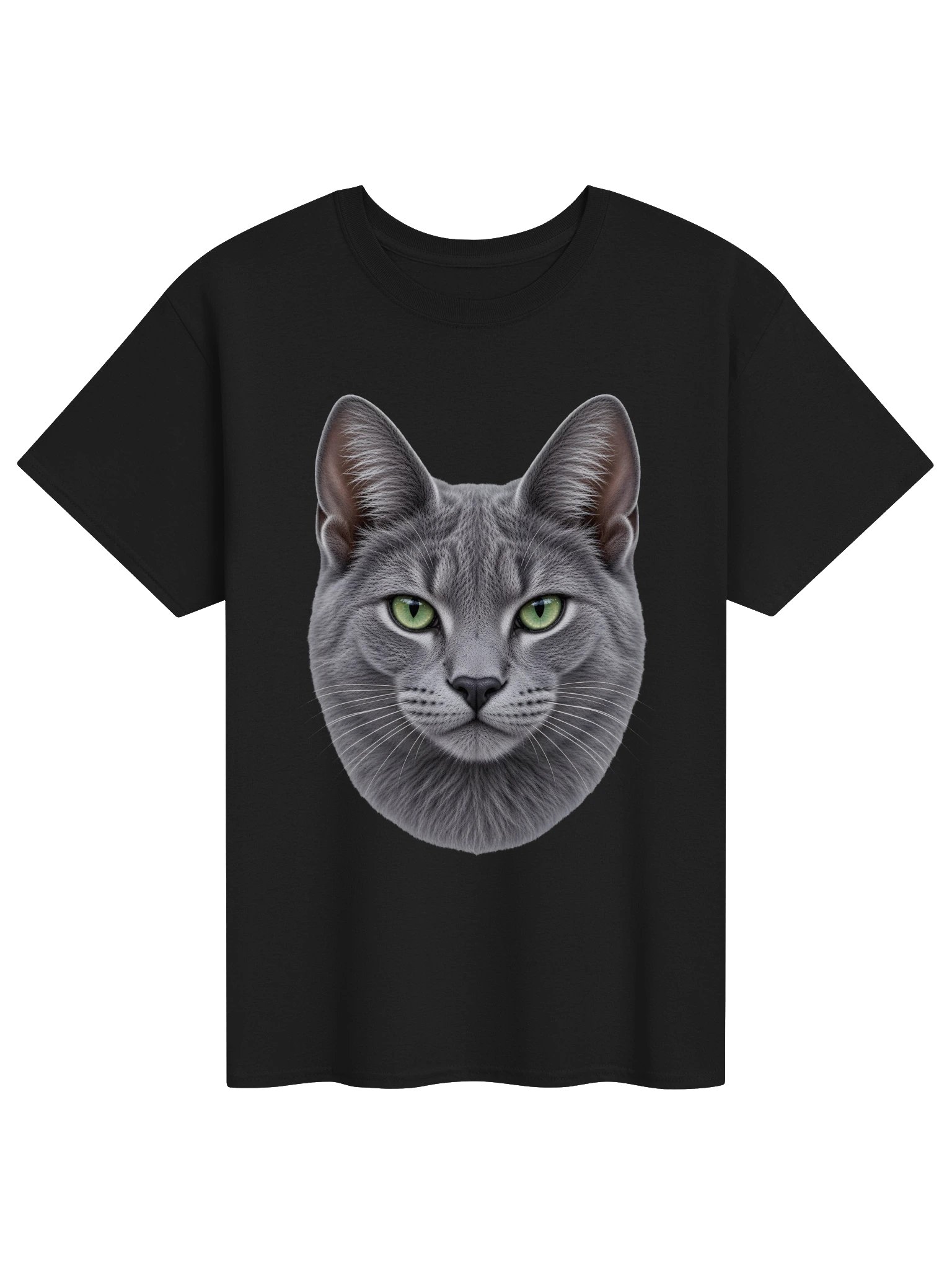 Cat - Russian Blue (Face) — Unisex Gildan Heavyweight 100% Cotton T-Shirt product image (1)