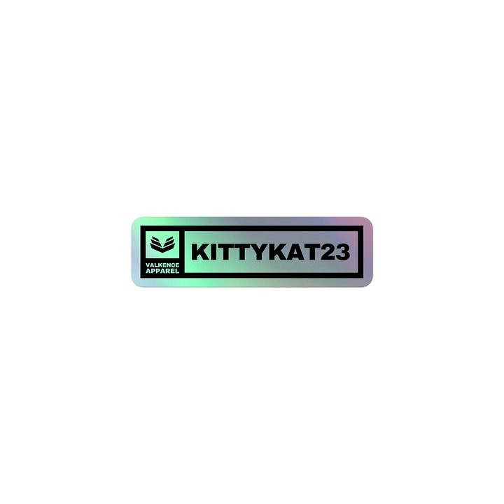 Kittykat23 Kiss-Cut Holographic Sticker - Black product image (1)