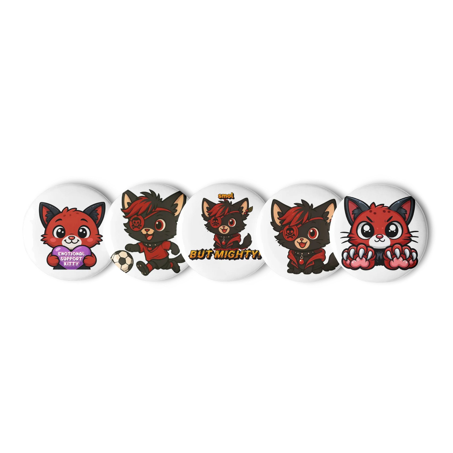 Kat Mascot Badge Set product image (1)