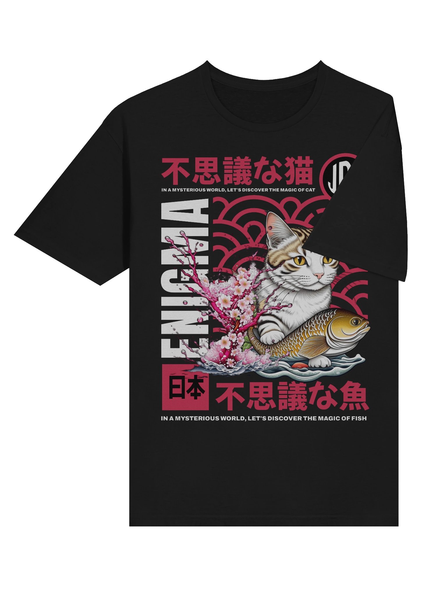 Enigma Magic Cat & Fish T-Shirt - Gildan Softstyle product image (4)