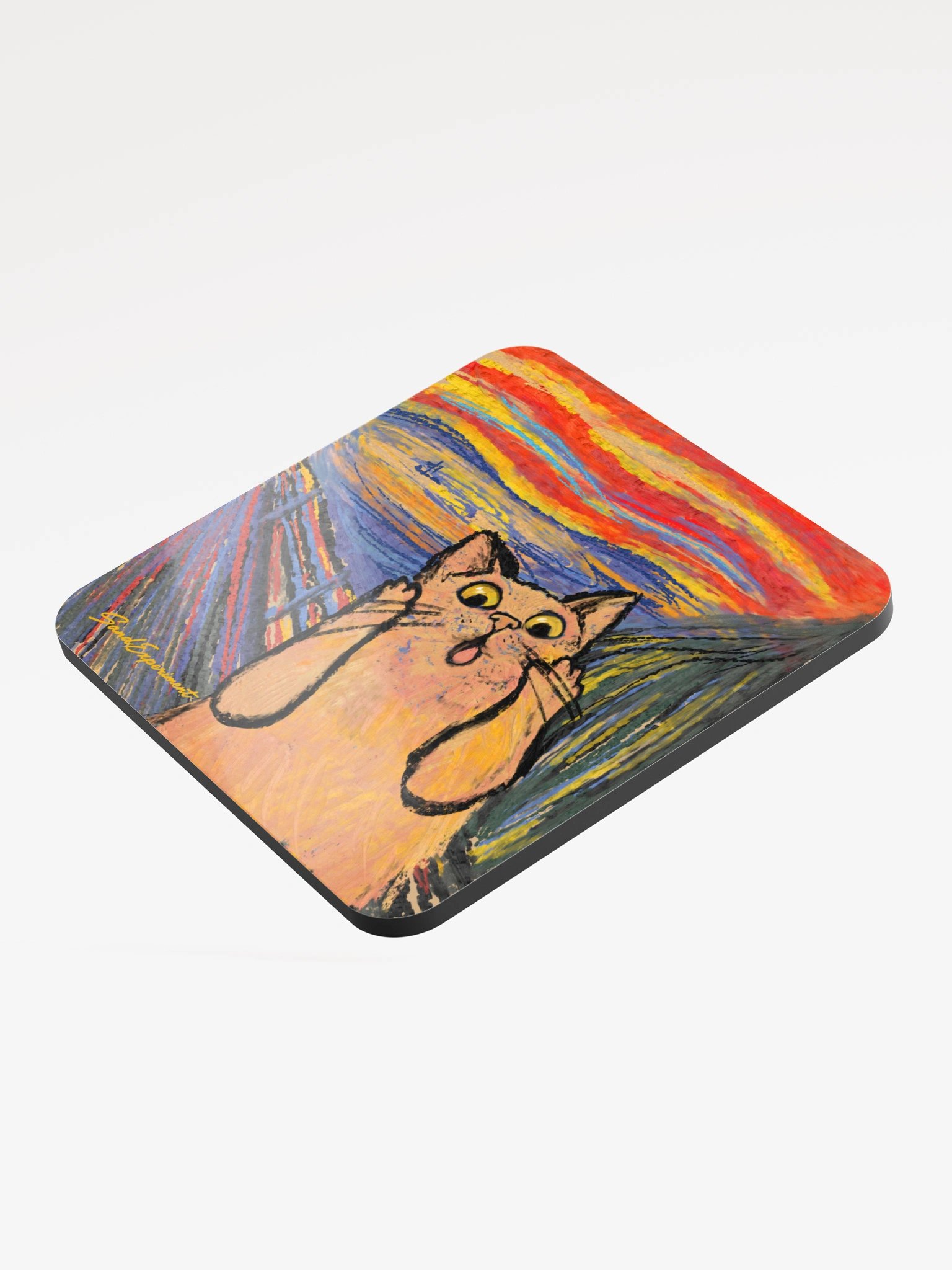 Scream Cat Painting Coaster product image (3)