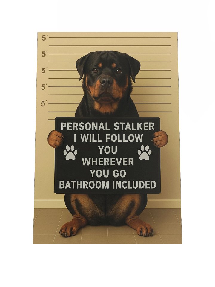 Personal Stalker Rottweiler Poster product image (1)