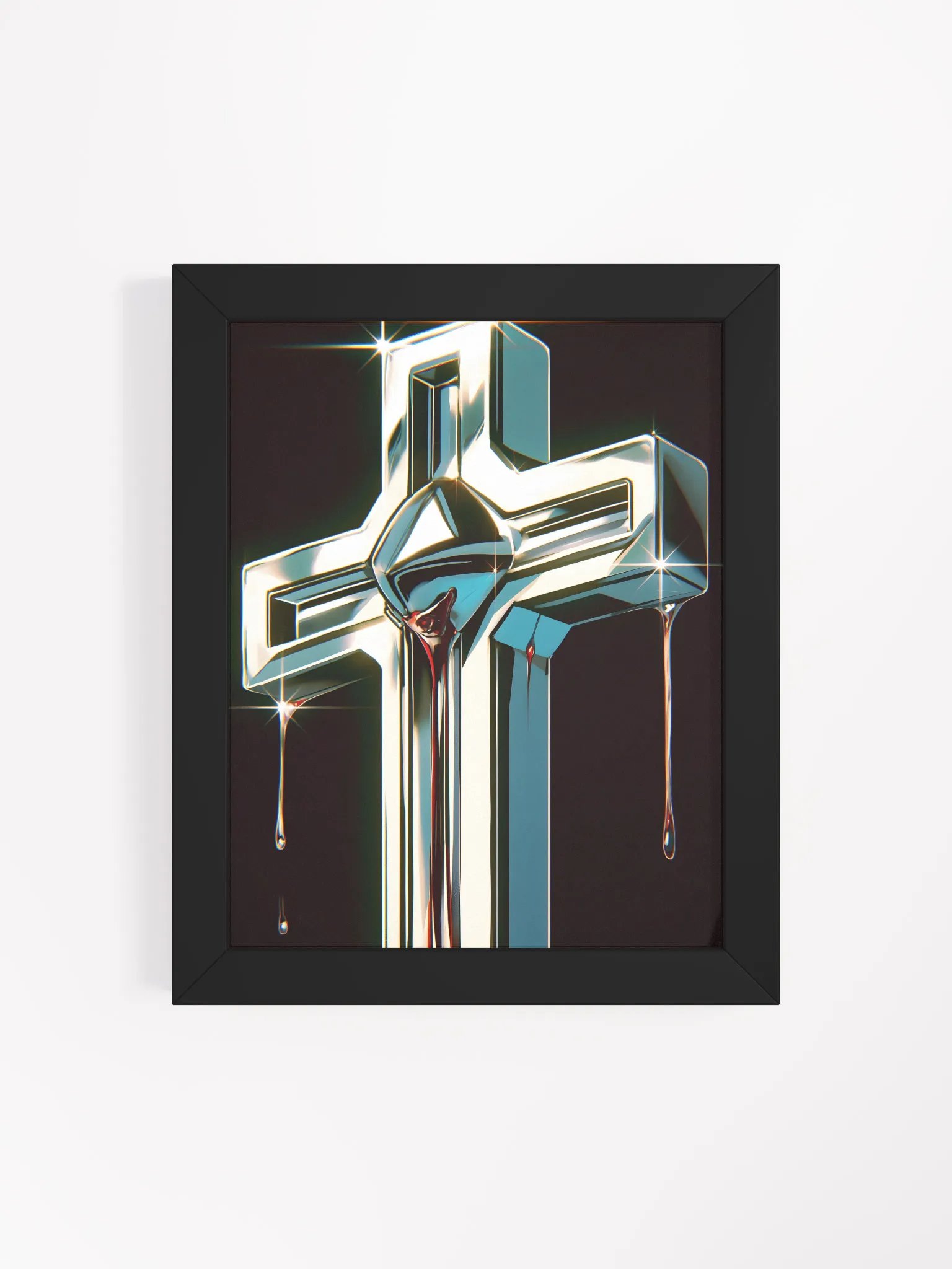 Metallic Cross Framed Poster product image (4)