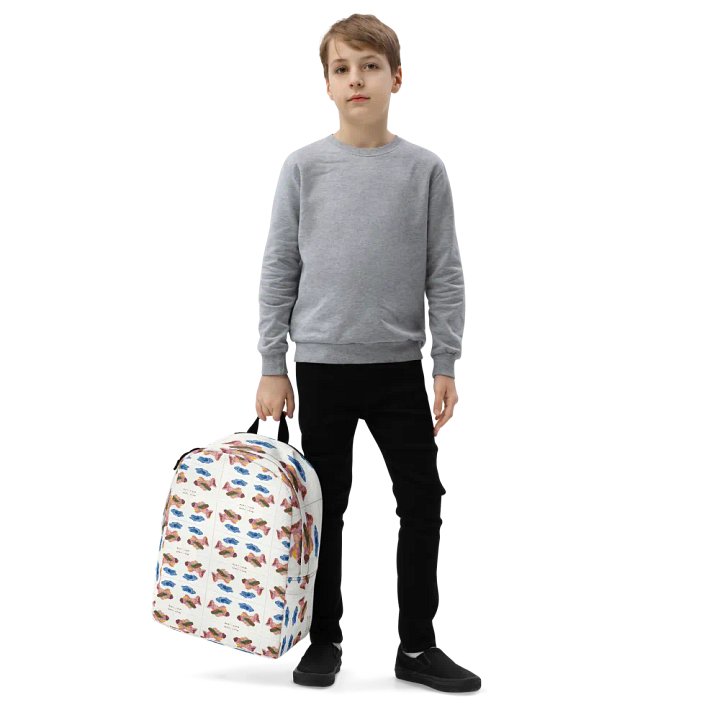 Kid Airplane (All-Over Print Minimalist Backpack) product image (2)