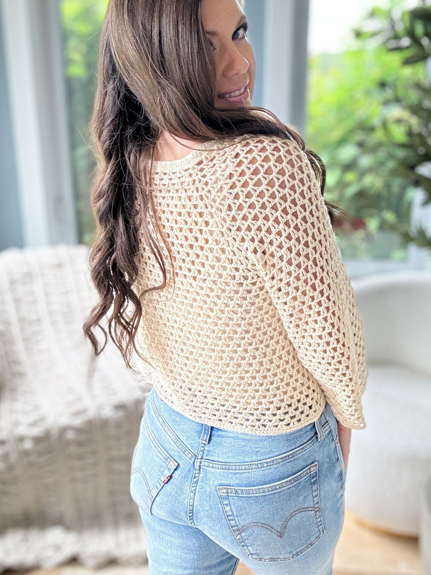 V-Stitch Cardigan Crochet Pattern product image (3)