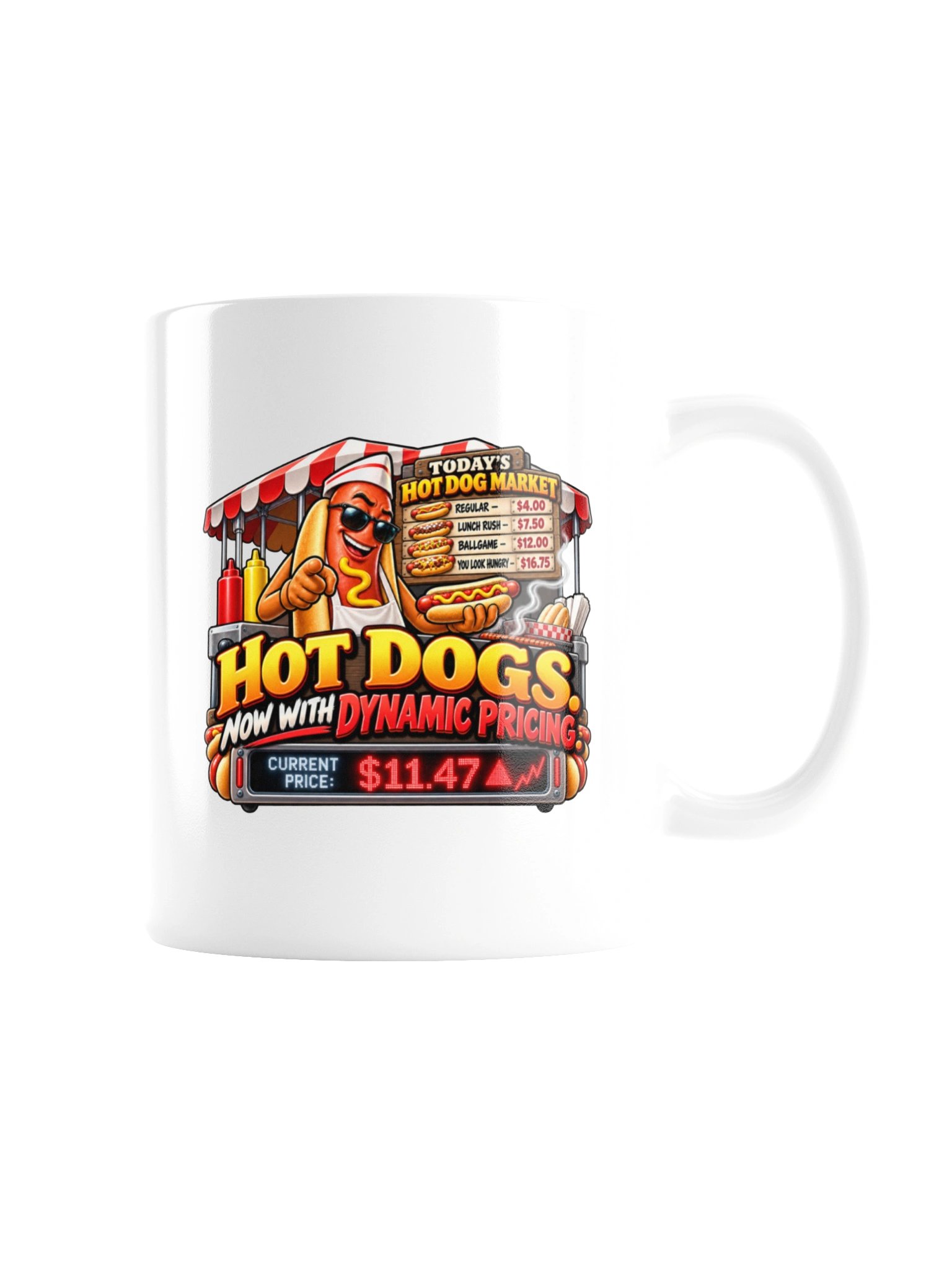 HOT DOGS. NOW WITH DYNAMIC PRICING. MUG product image (7)